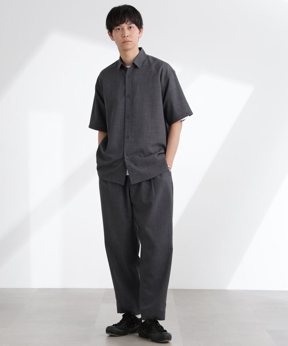 nano･universe「ライトウェイトドライシャツ 半袖(セットアップ可)」|シャツ・ブラウス|