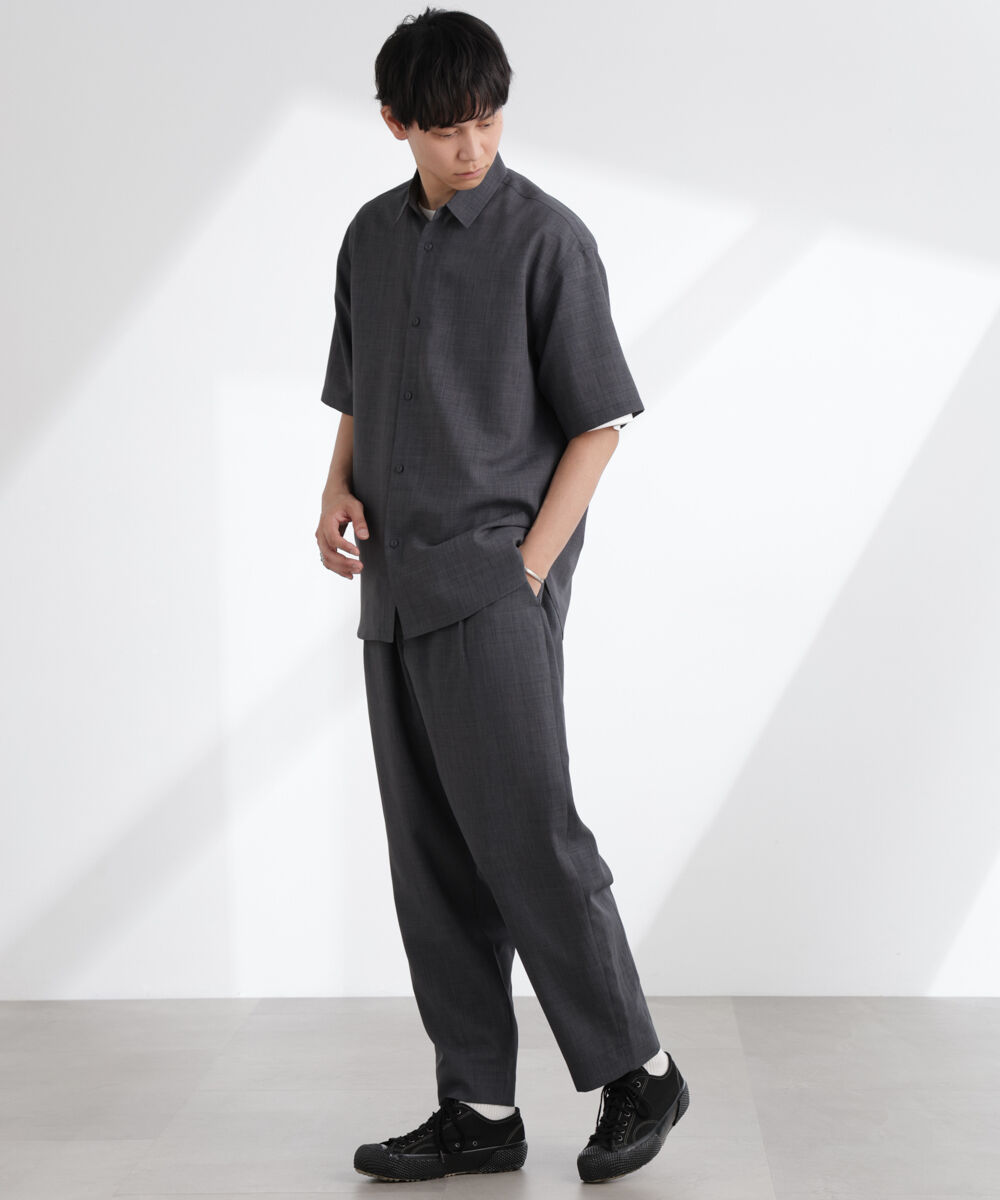 nano･universe「ライトウェイトドライシャツ 半袖(セットアップ可)」|シャツ・ブラウス|