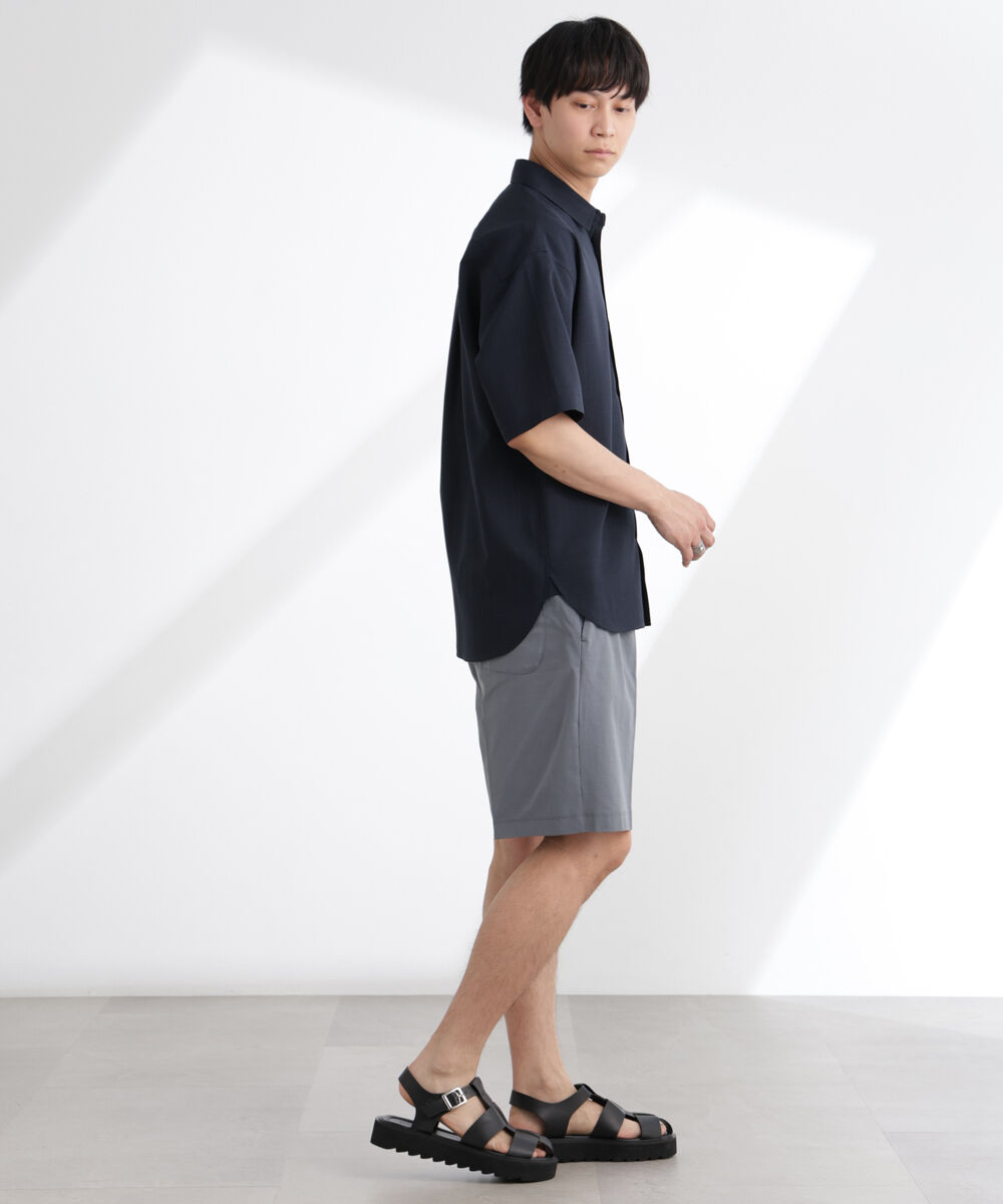 nano･universe「ライトウェイトドライシャツ 半袖(セットアップ可)」|シャツ・ブラウス|