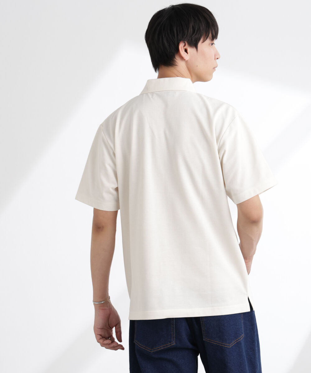 nano･universe「ナノベア鹿の子ポロシャツ 半袖」|Tシャツ・カットソー|