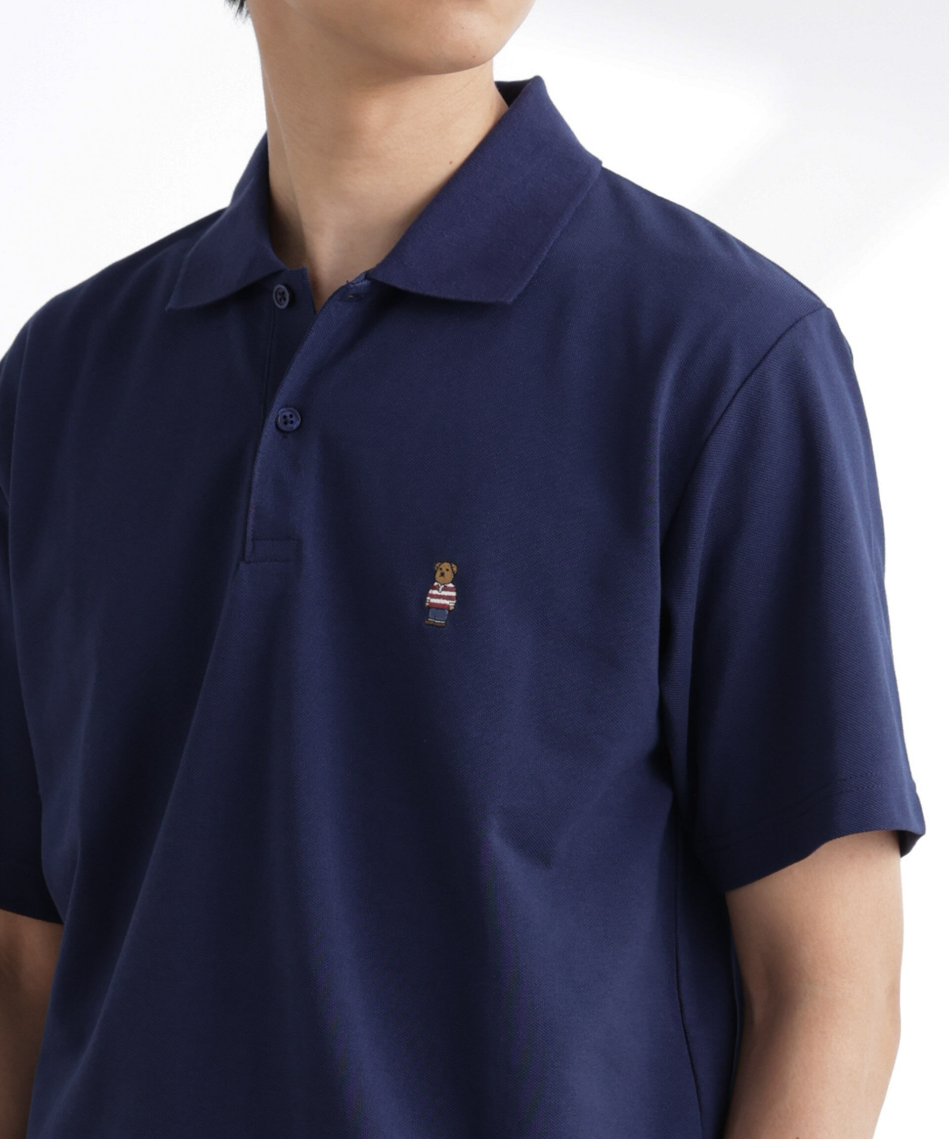 nano･universe「ナノベア鹿の子ポロシャツ 半袖」|Tシャツ・カットソー|