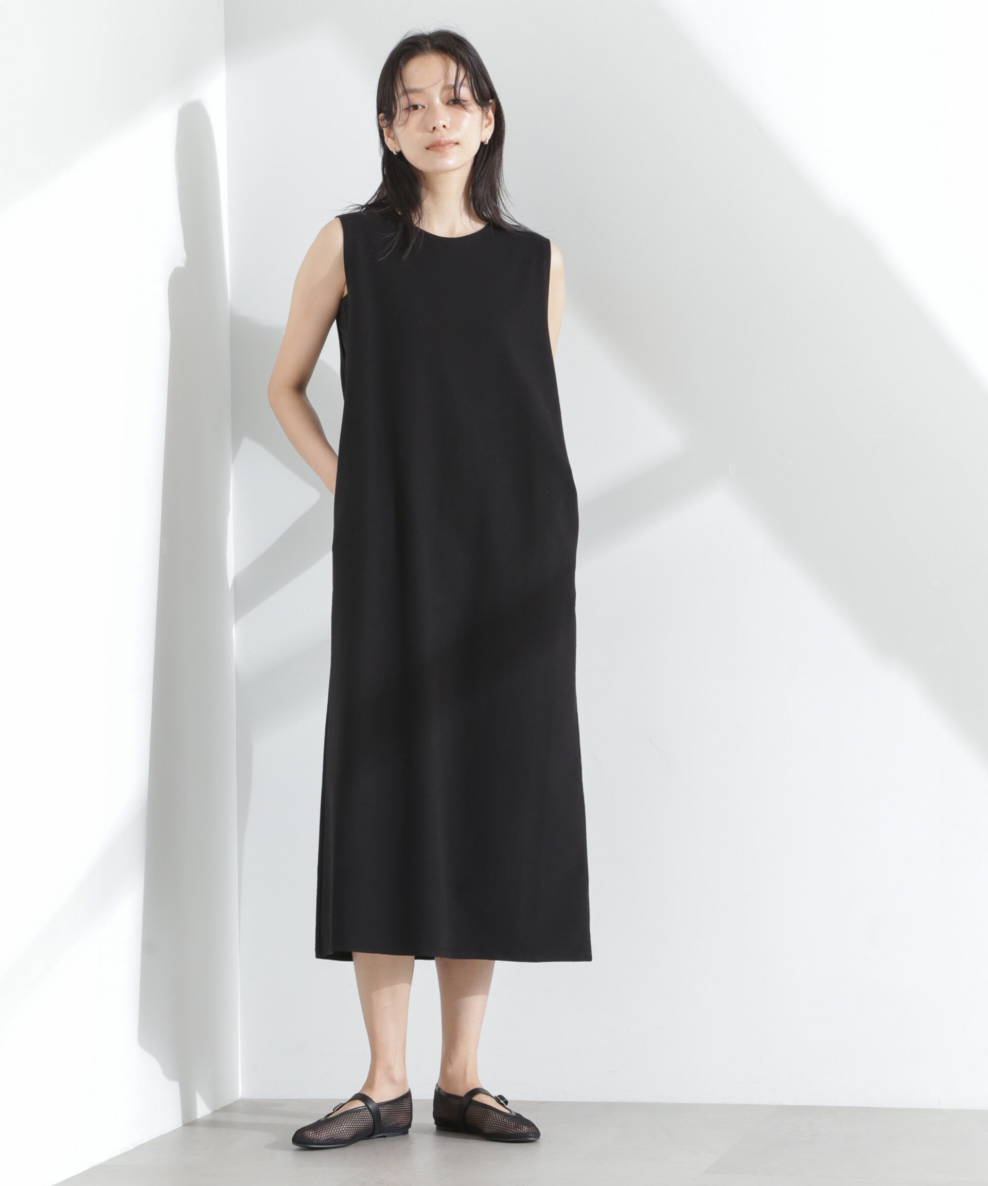 nano･universe「「MC」coveross(R)ツイル調 冷感プレーティング天竺ワンピース」|ワンピース|