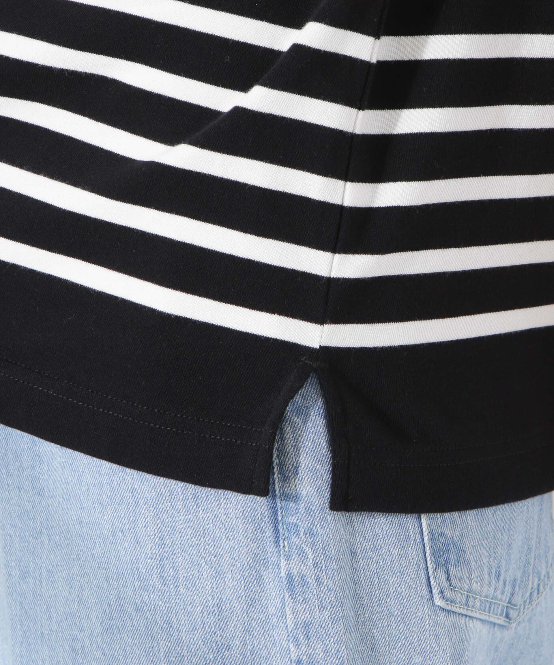 nano･universe「パネルボーダーワイドトップス」|Tシャツ・カットソー|