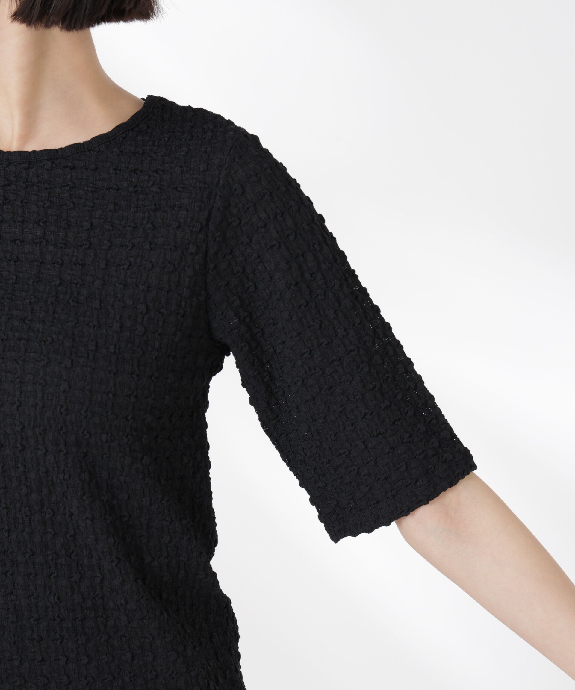 nano･universe「カットサッカークルーネックTシャツ」|Tシャツ・カットソー|