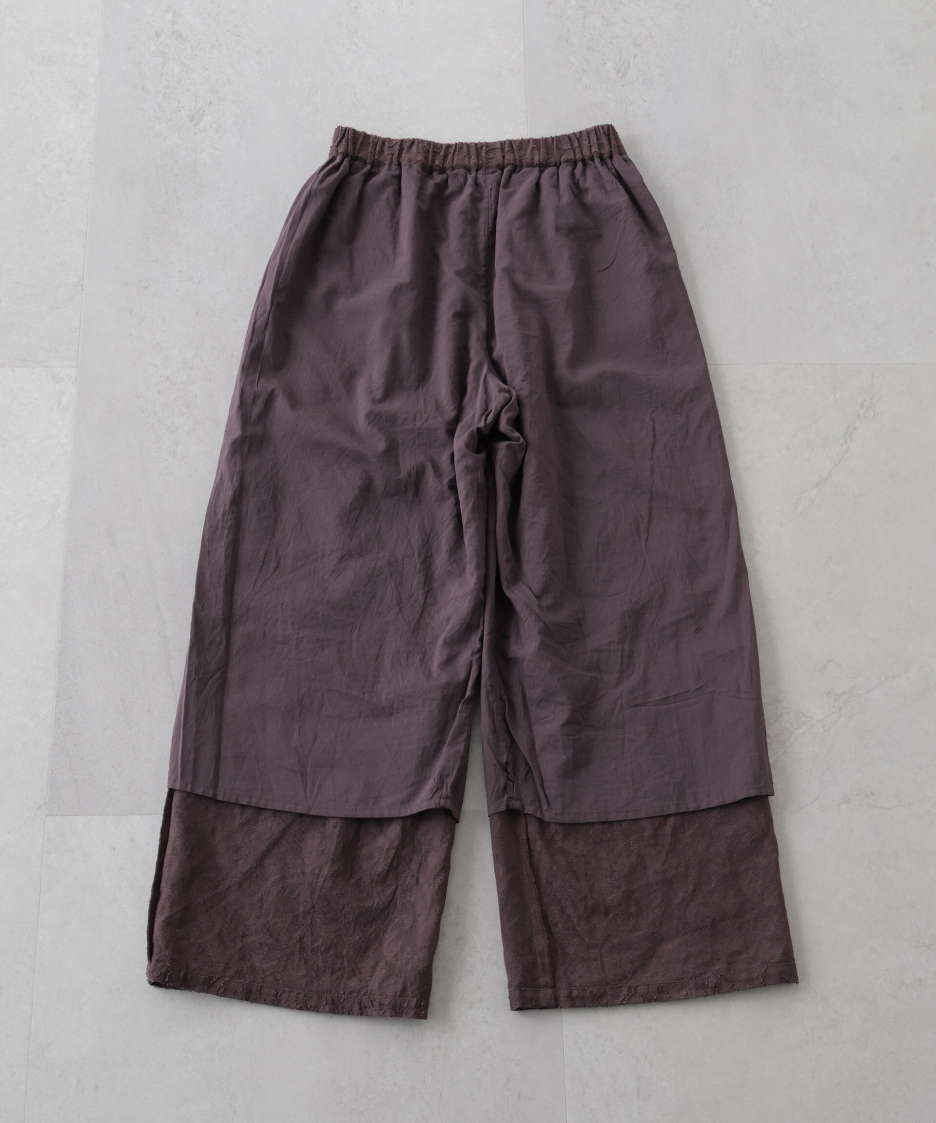 nano･universe「made in india カットワークジャカードパンツ(セットアップ可)」|チノ|