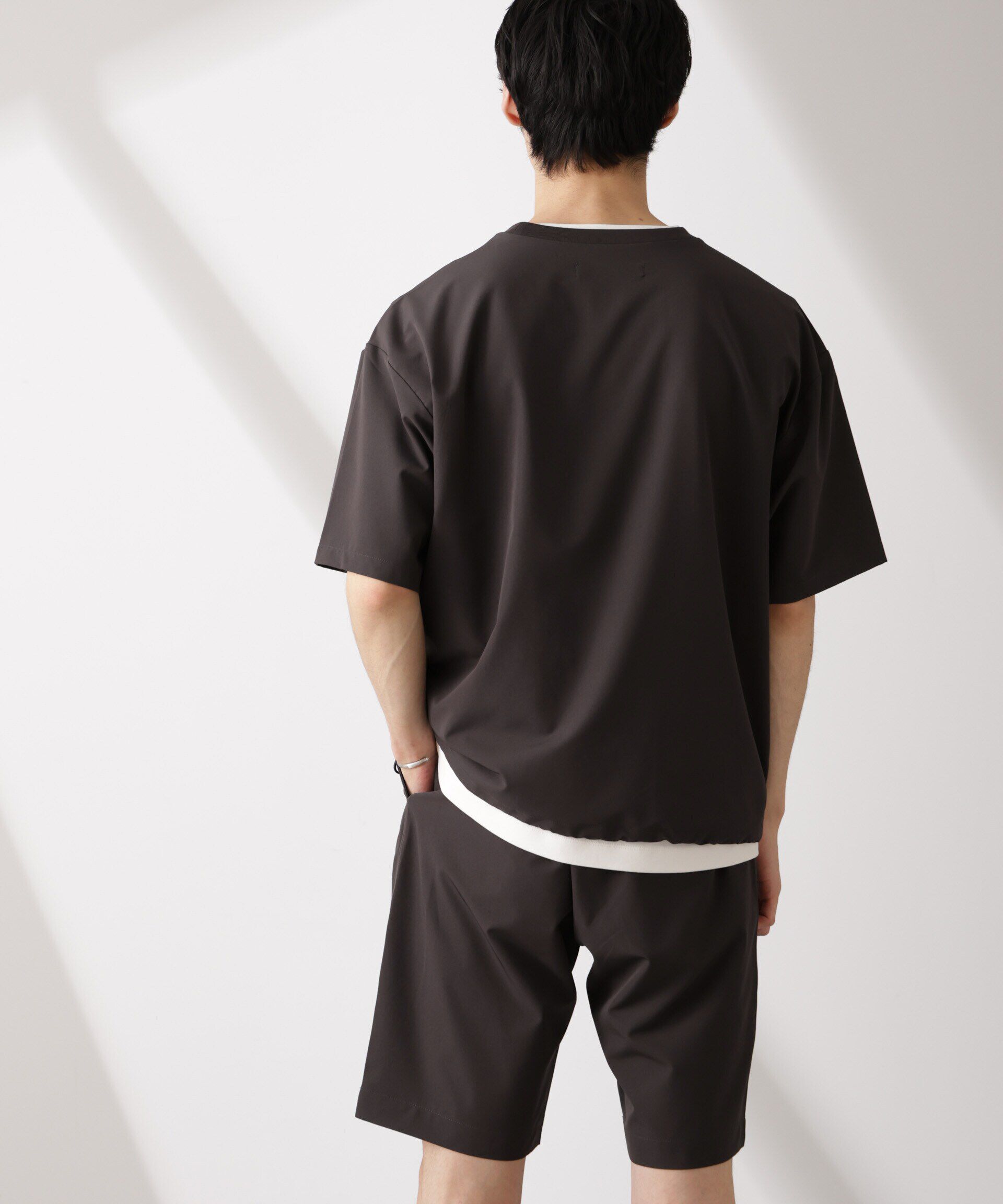  「ライトウェイトストレッチ プルオーバー半袖(セットアップ可)」|Tシャツ・カットソー|