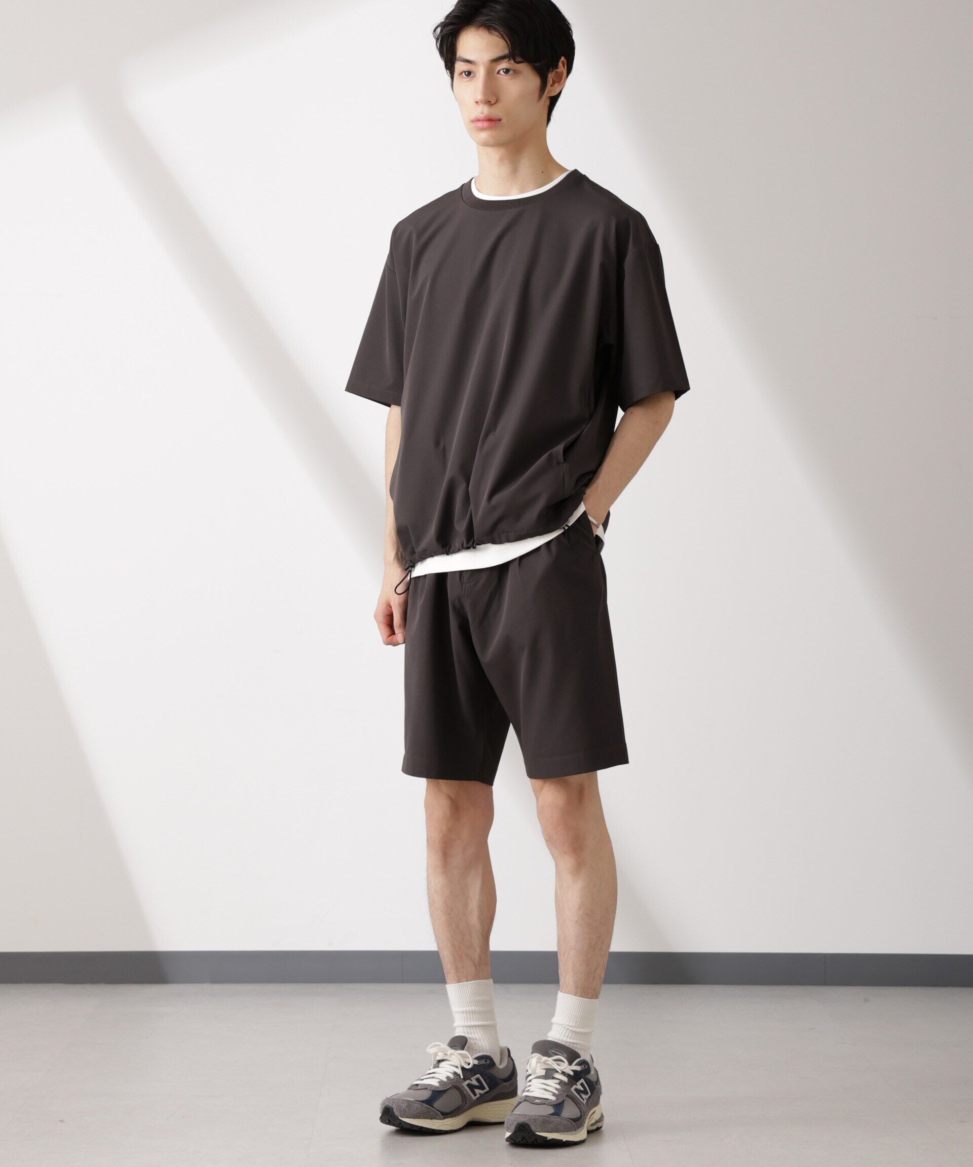  「ライトウェイトストレッチ プルオーバー半袖(セットアップ可)」|Tシャツ・カットソー|