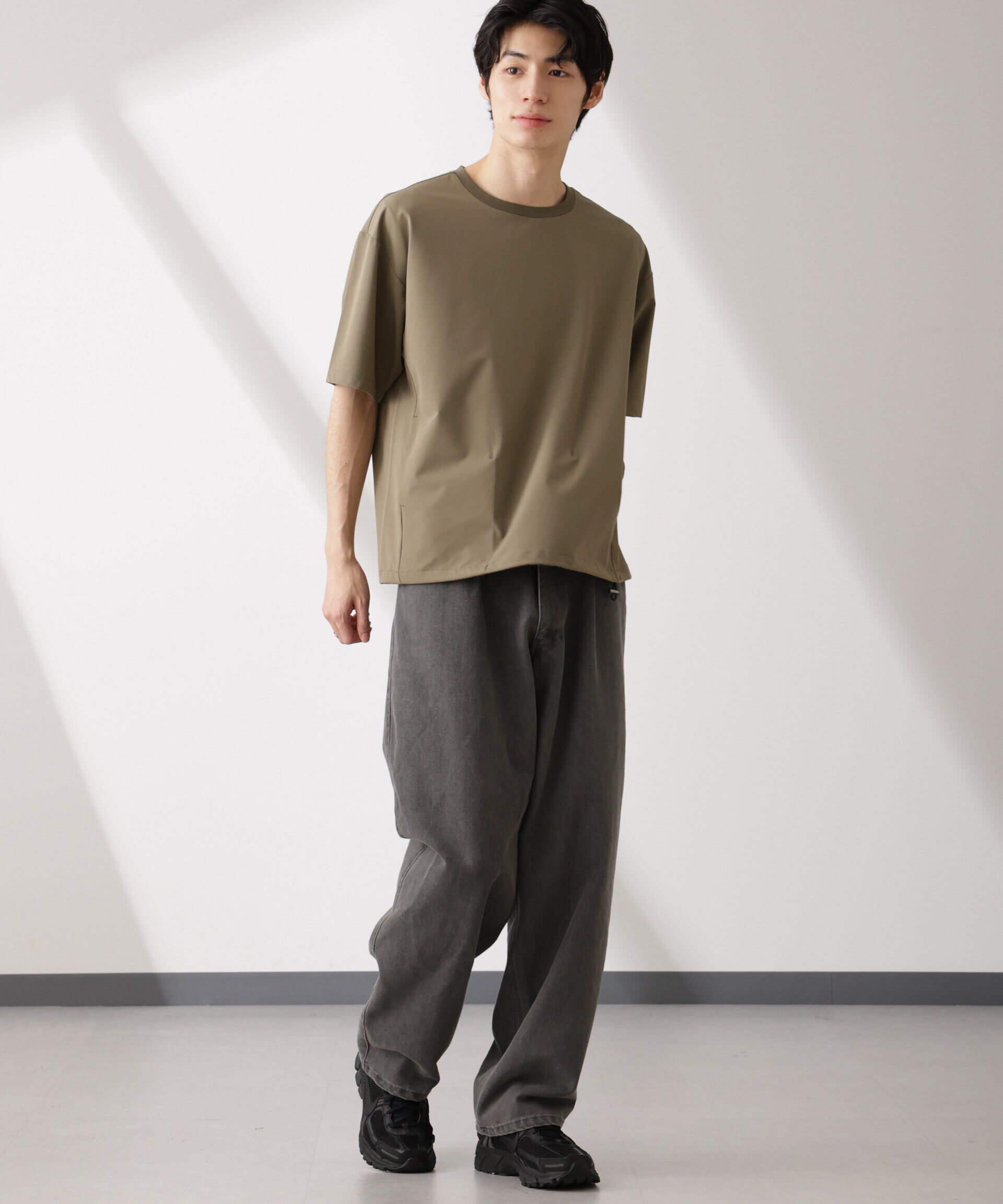  「ライトウェイトストレッチ プルオーバー半袖(セットアップ可)」|Tシャツ・カットソー|