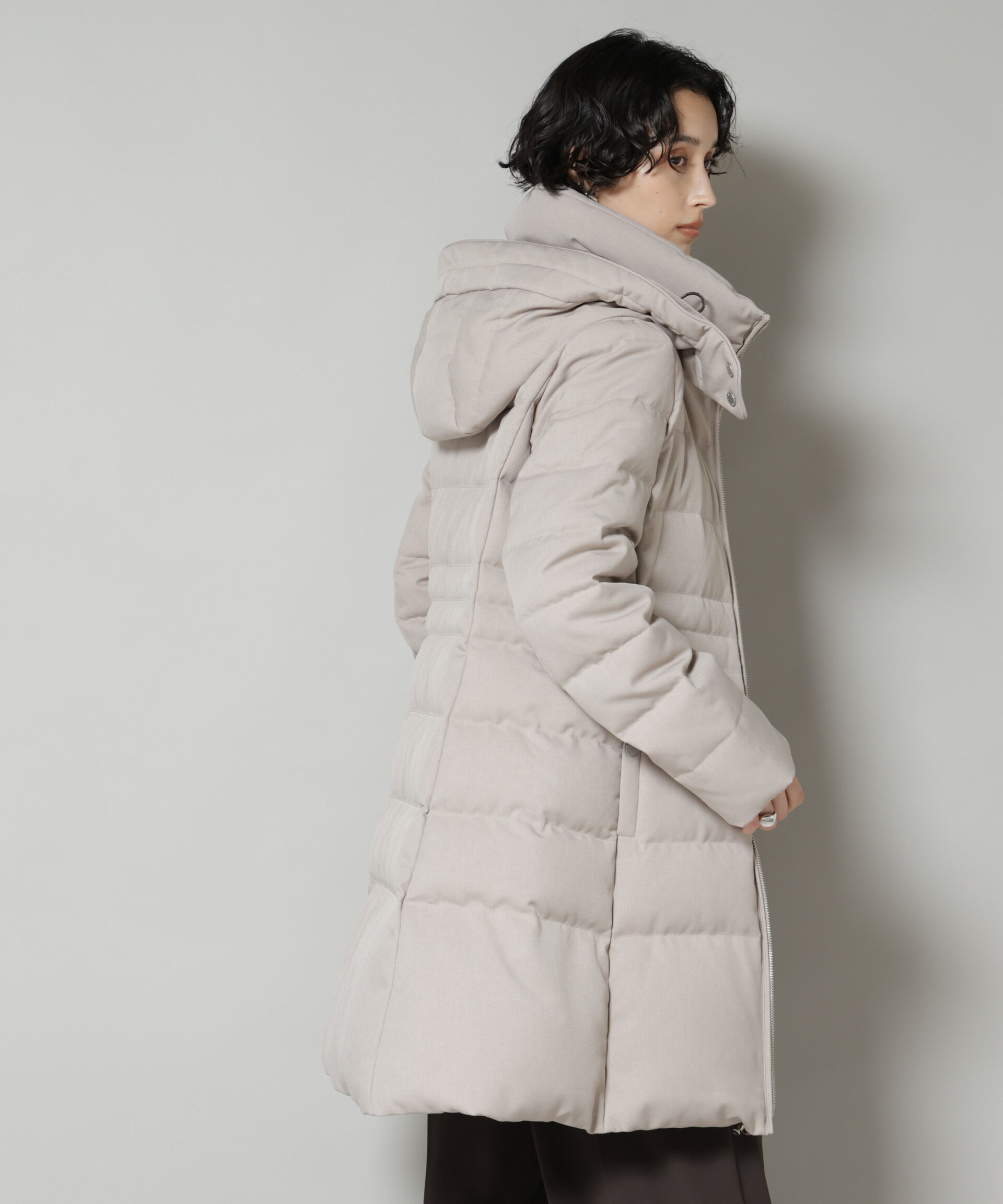 nano･universe「「西川ダウン(R)」サージロングダウン」|ダウン|