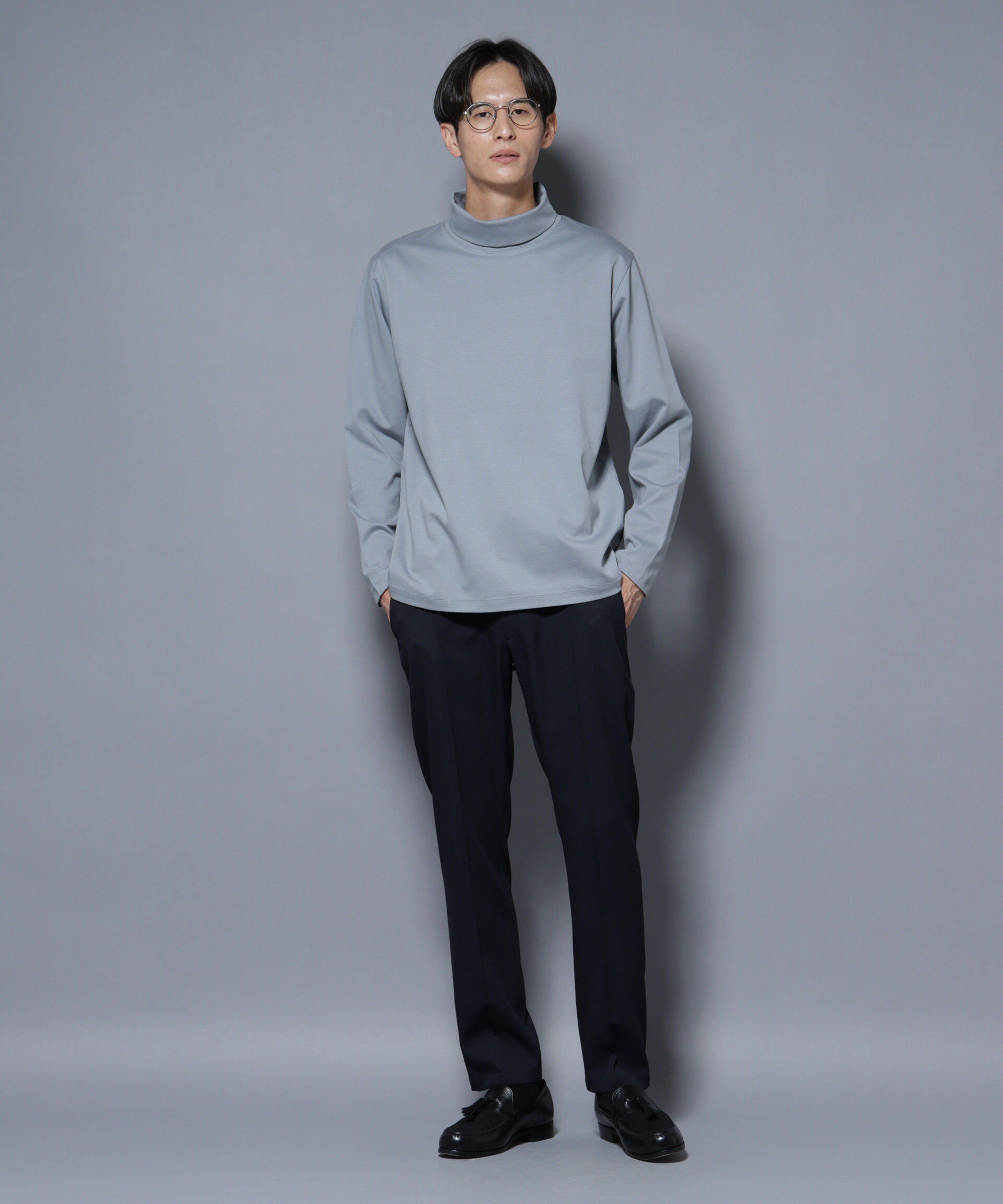 nano･universe「ジャケT(R) プレミアム タートルネック 長袖」|Tシャツ・カットソー|