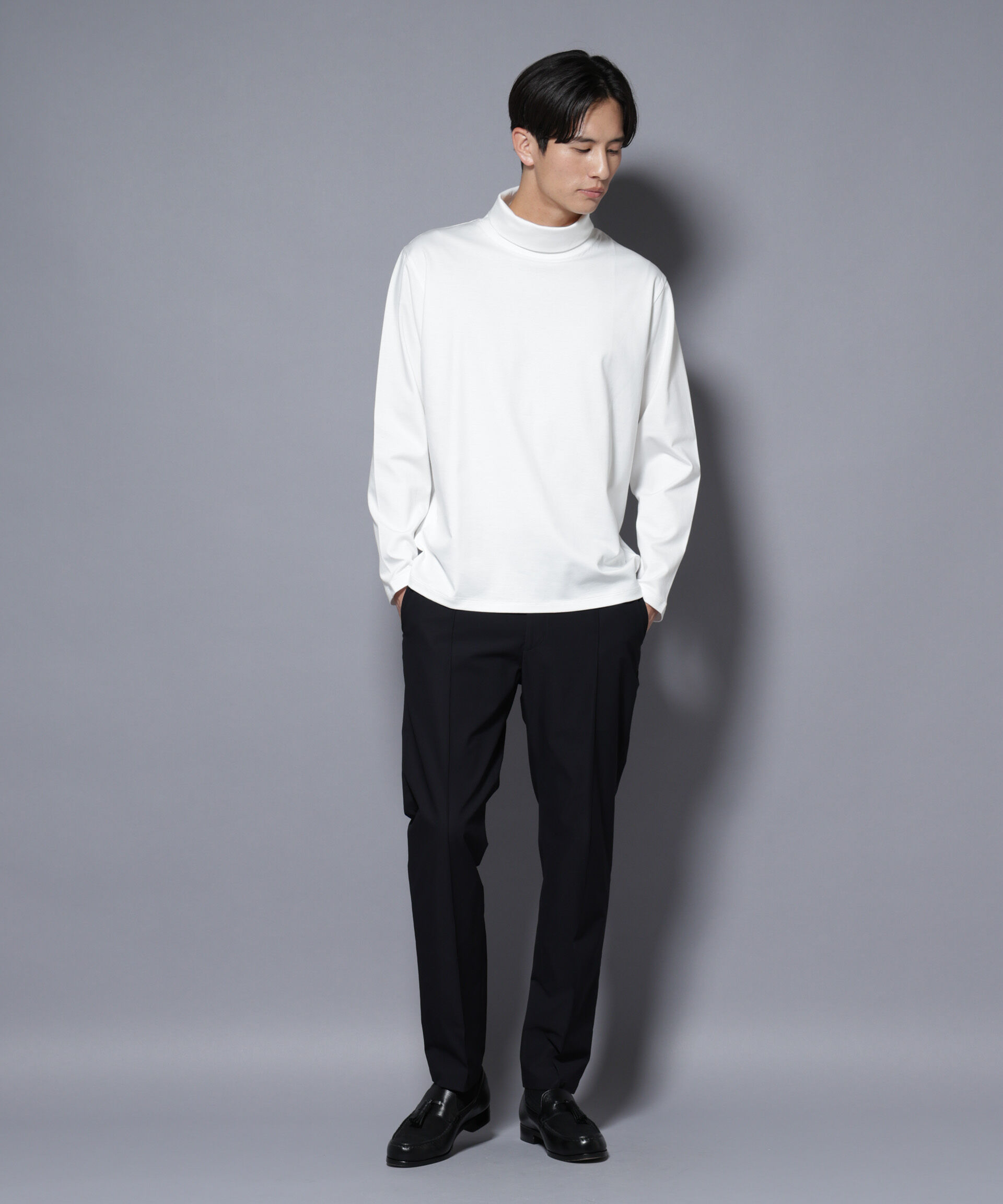 nano･universe「ジャケT(R) プレミアム タートルネック 長袖」|Tシャツ・カットソー|