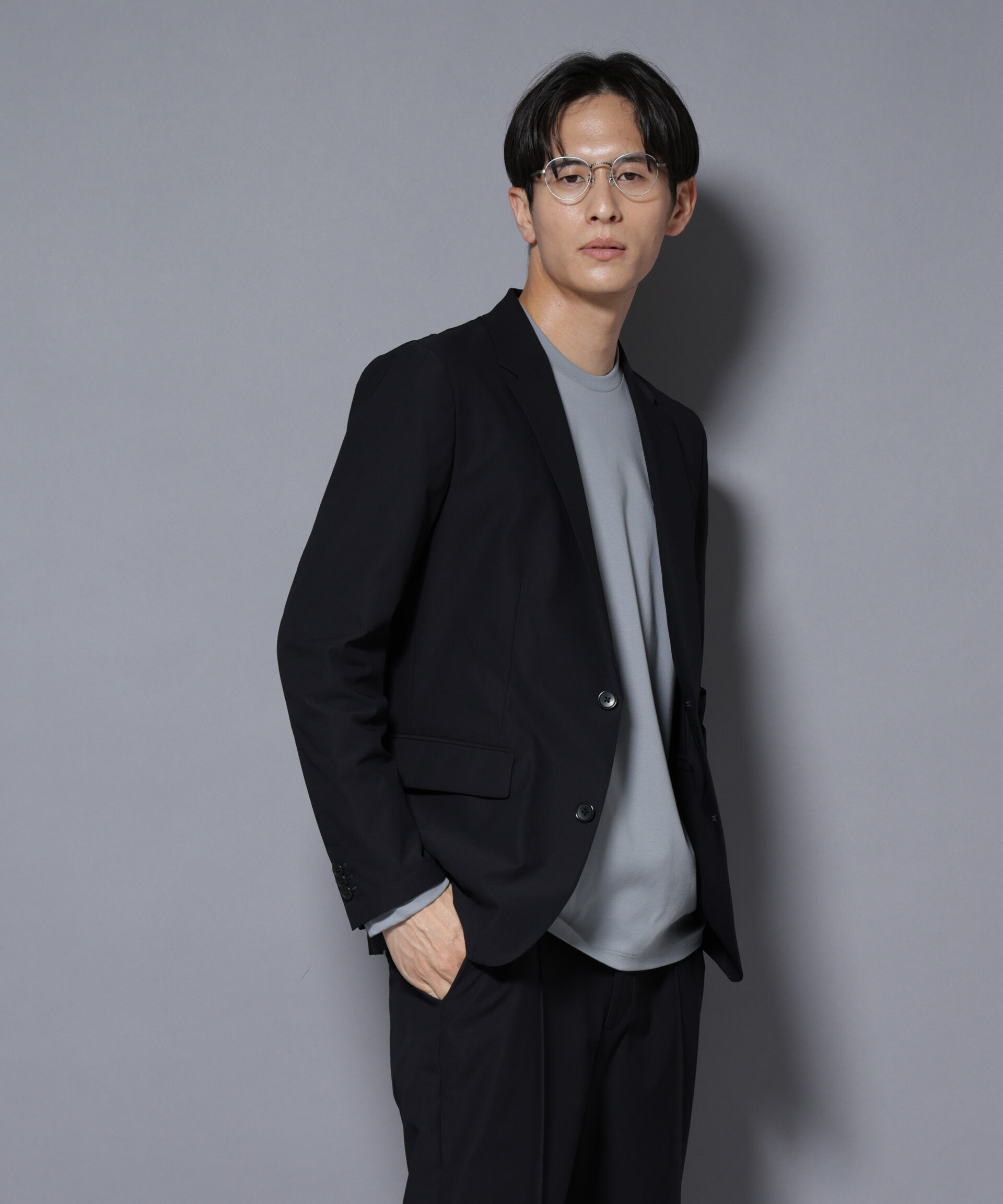 nano･universe「｢N JACKET BASIC｣TEXBRID(R) ﾂｲﾙｼﾞｬｹｯﾄ/ｽﾄﾚｯﾁ･撥水(ｾｯﾄｱｯ 」|スーツ|