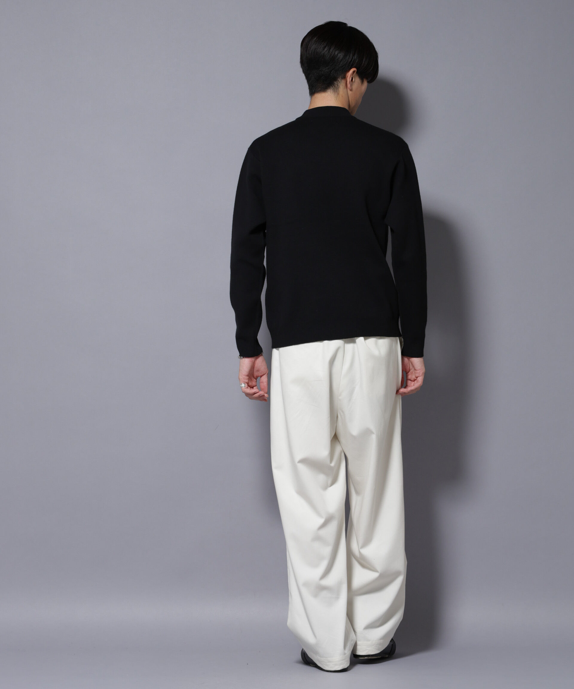 nano･universe「シルク混モックネックニット」|ニット・セーター|