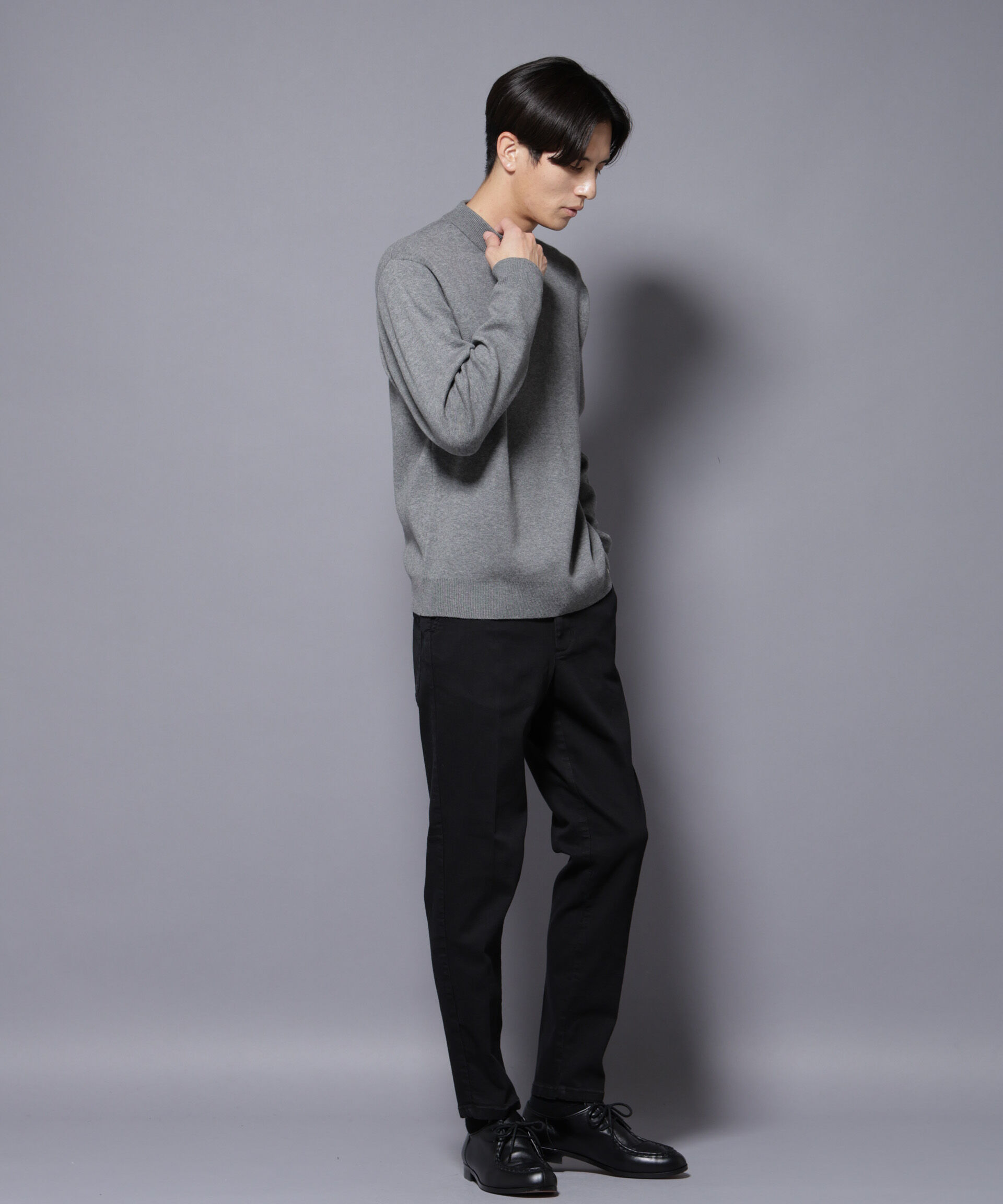 nano･universe「シルク混モックネックニット」|ニット・セーター|