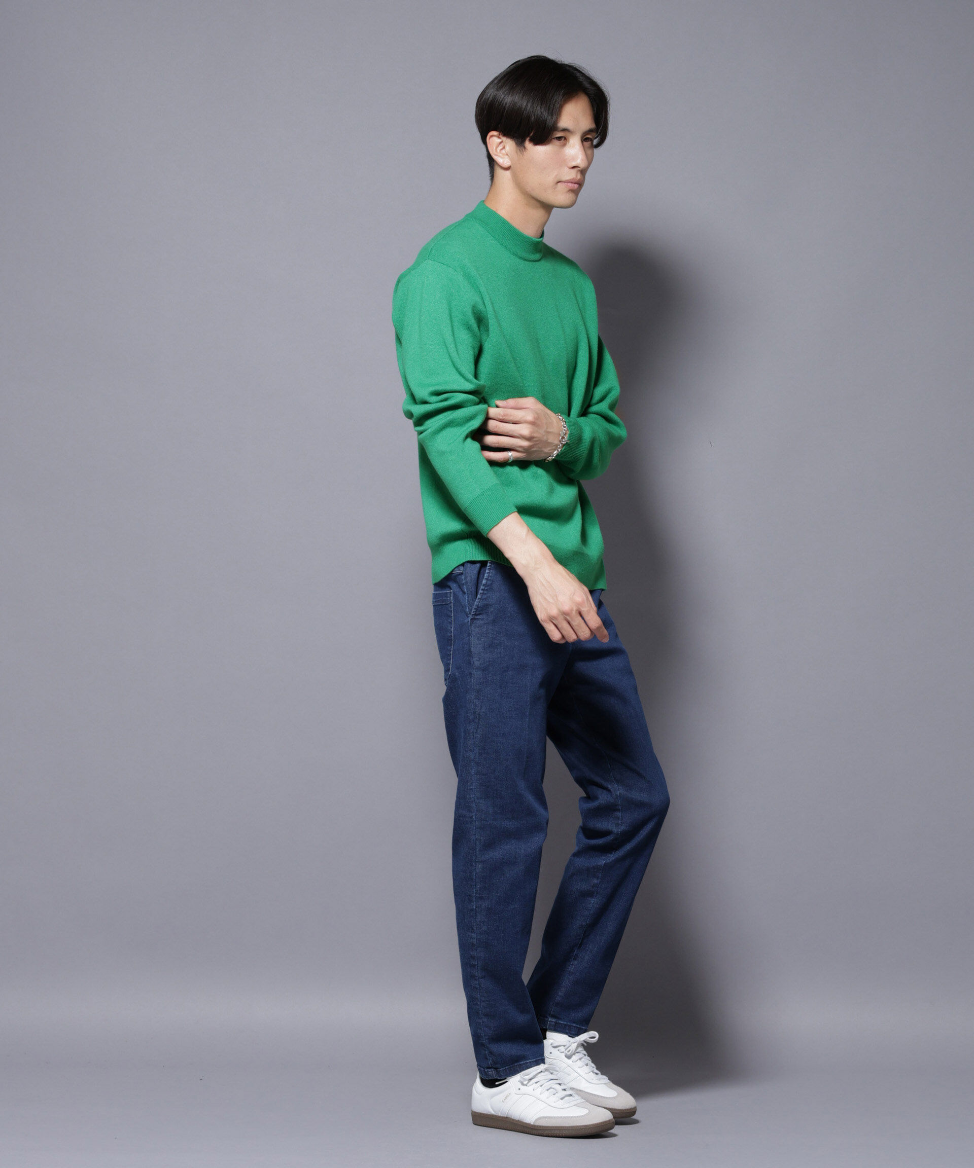 nano･universe「シルク混モックネックニット」|ニット・セーター|