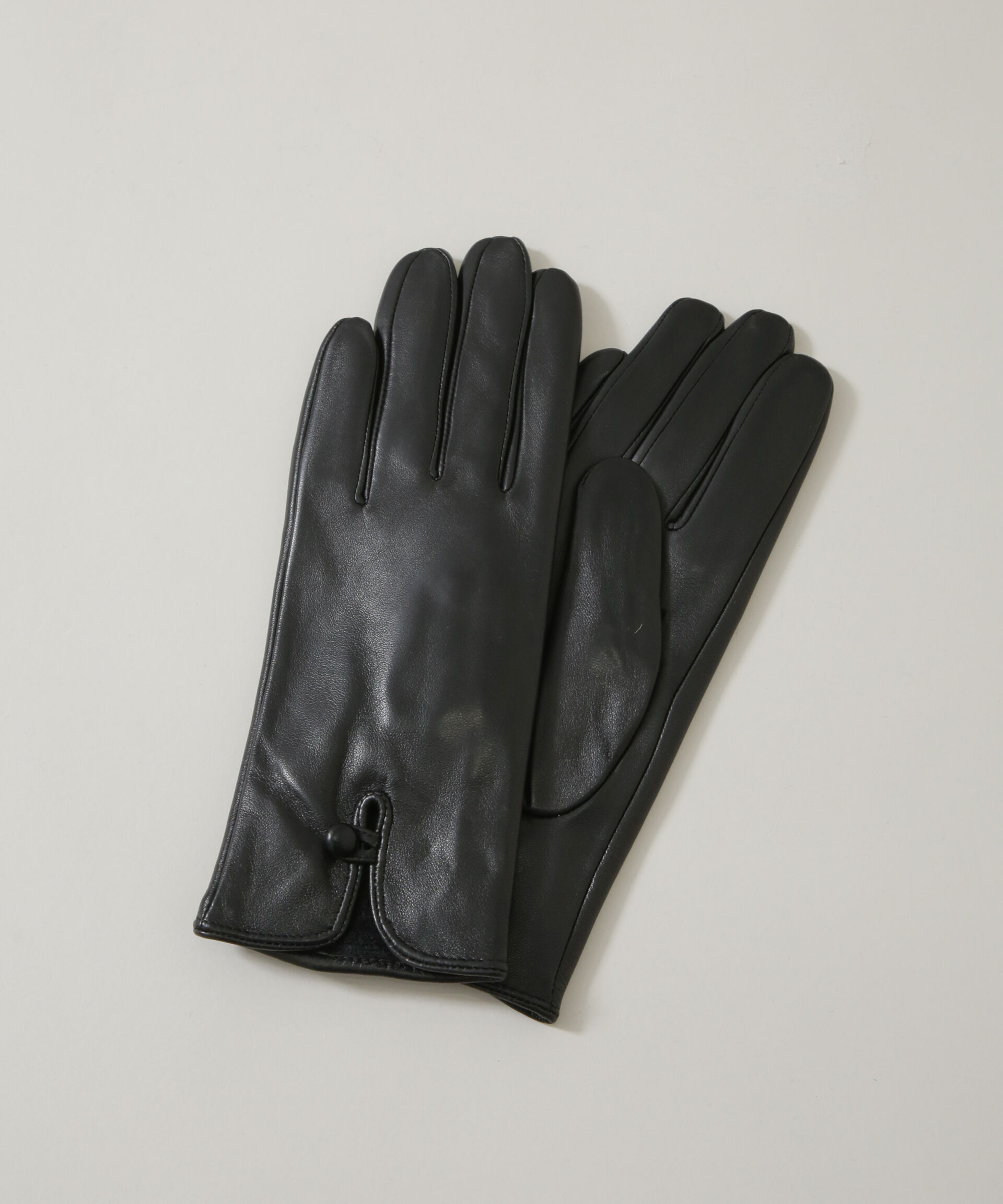 nano･universe「裏起毛レザーグローブ」|手袋|