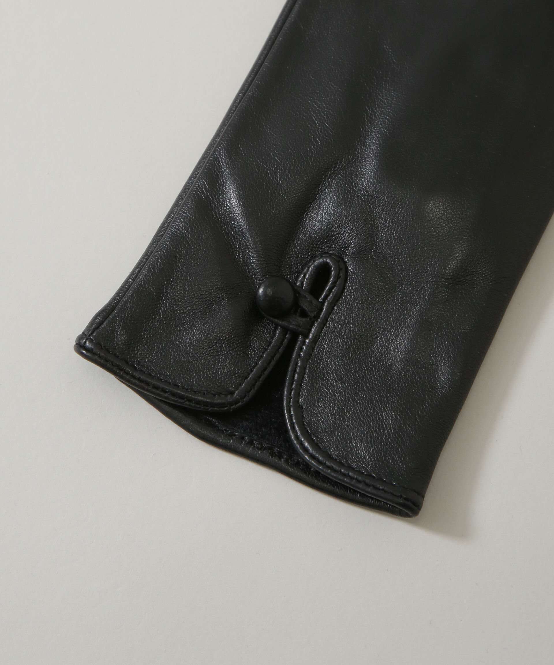 nano･universe「裏起毛レザーグローブ」|手袋|