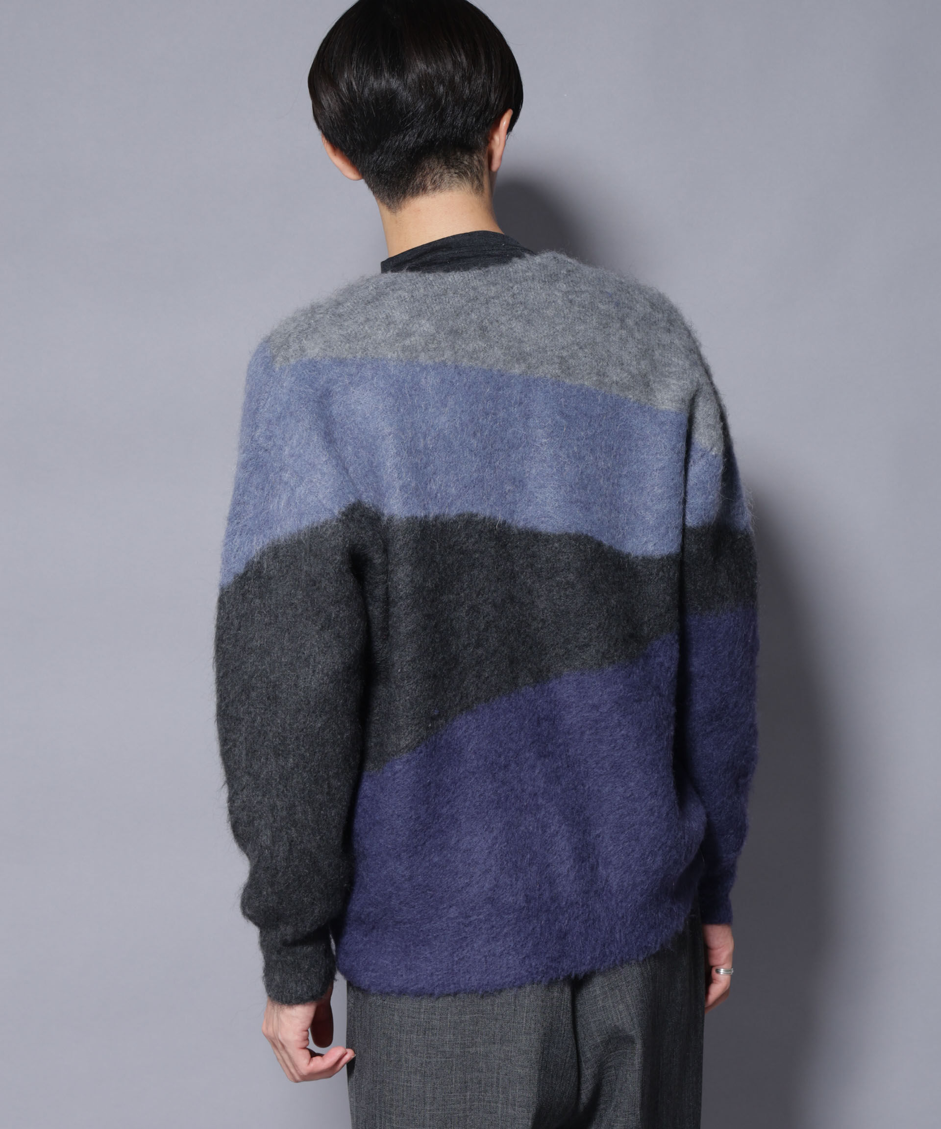 nano･universe「｢COFIL｣ SCIARADA モヘヤ混 ランドスケープニットカーディガン」|ニット・セーター|