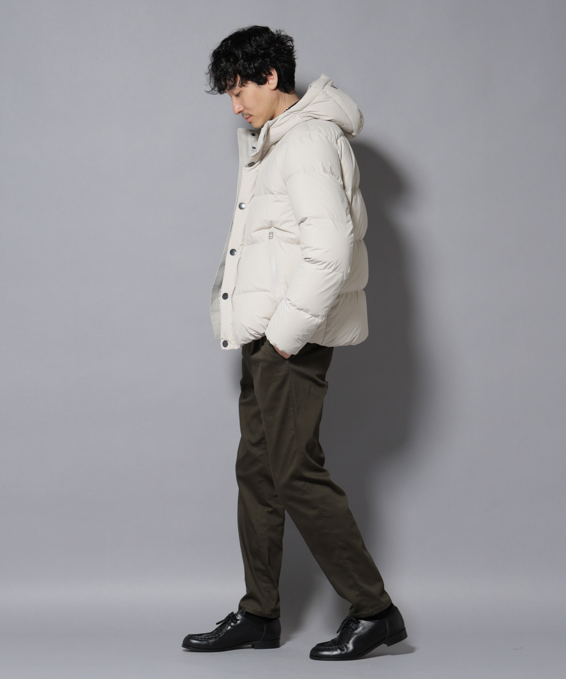 nano･universe「anewdown(R)フルダルステッチフーデット撥水ダウン」|ダウン|