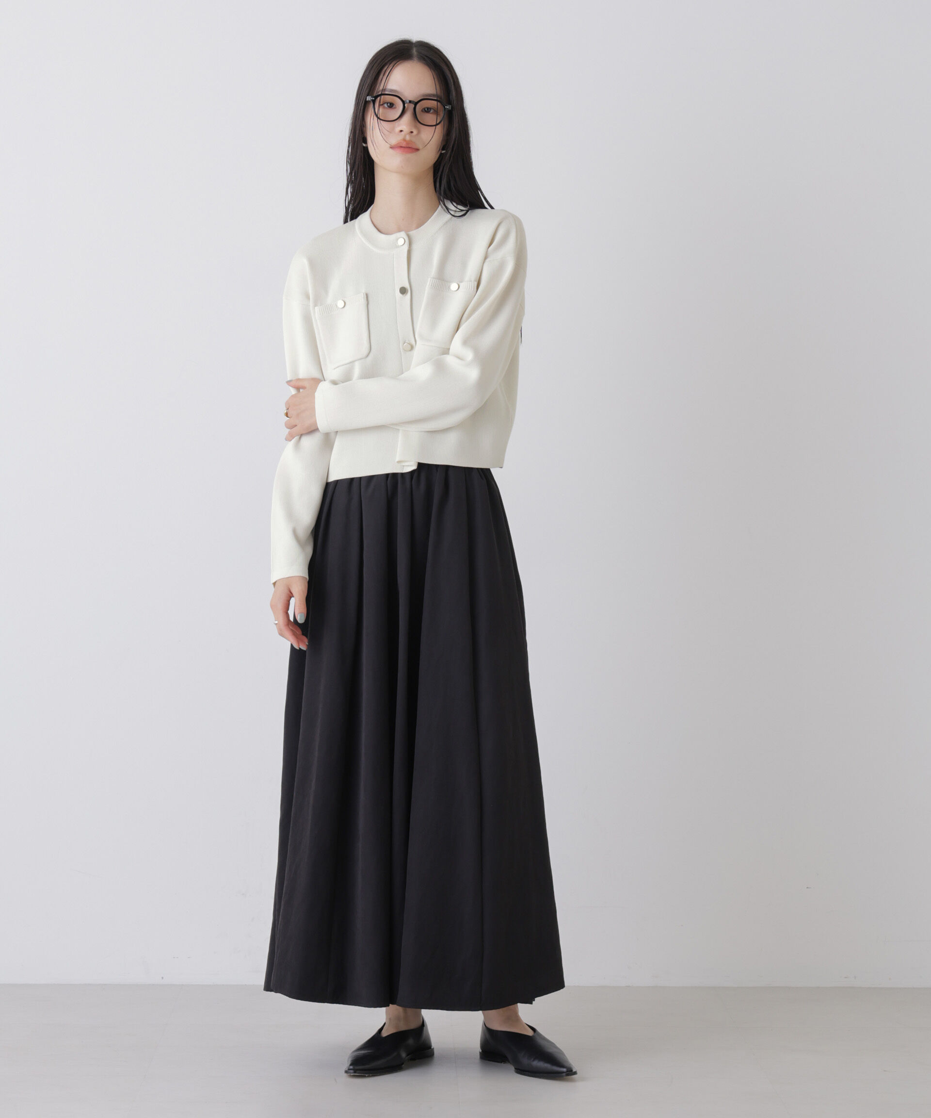 nano･universe「洗濯機洗可UVカット総針ニットカーディガン」|ニット・セーター|