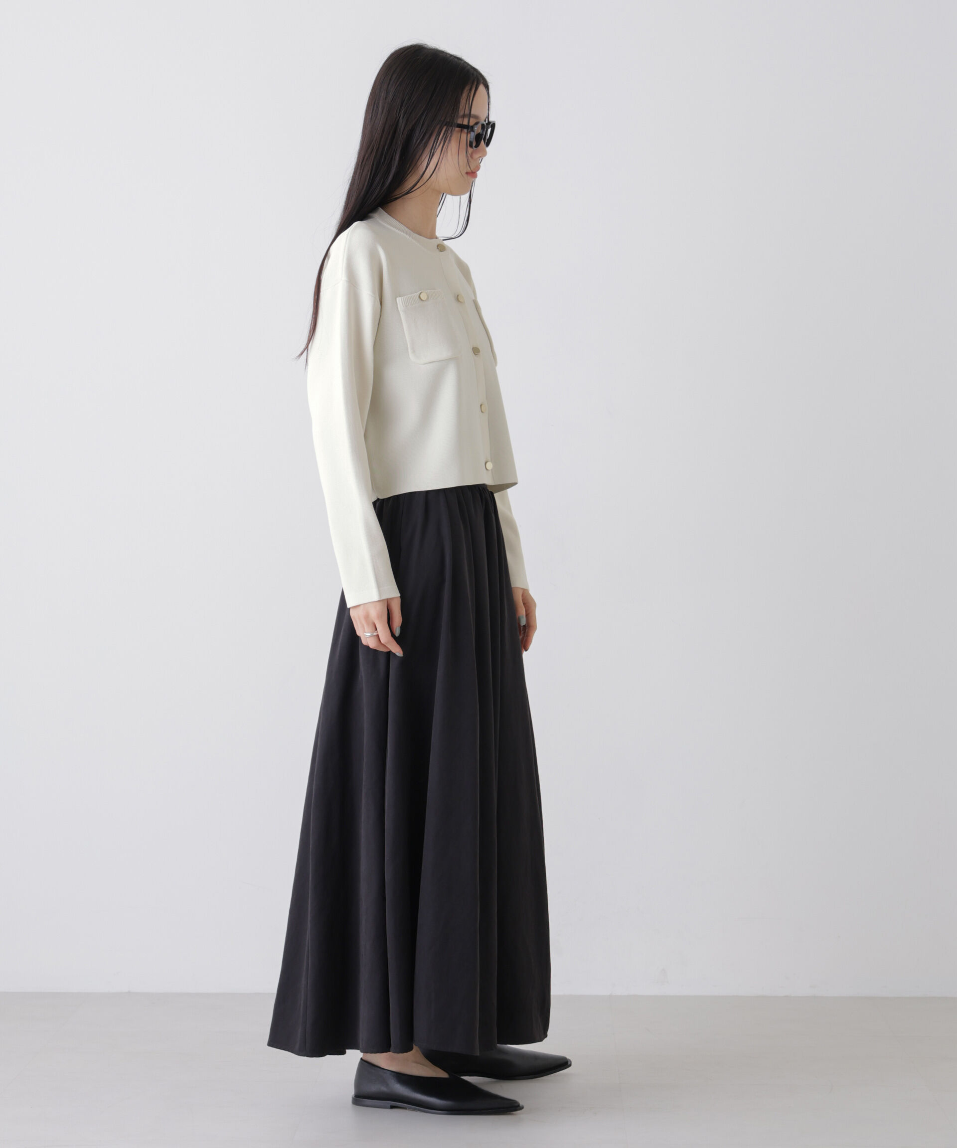 nano･universe「洗濯機洗可UVカット総針ニットカーディガン」|ニット・セーター|