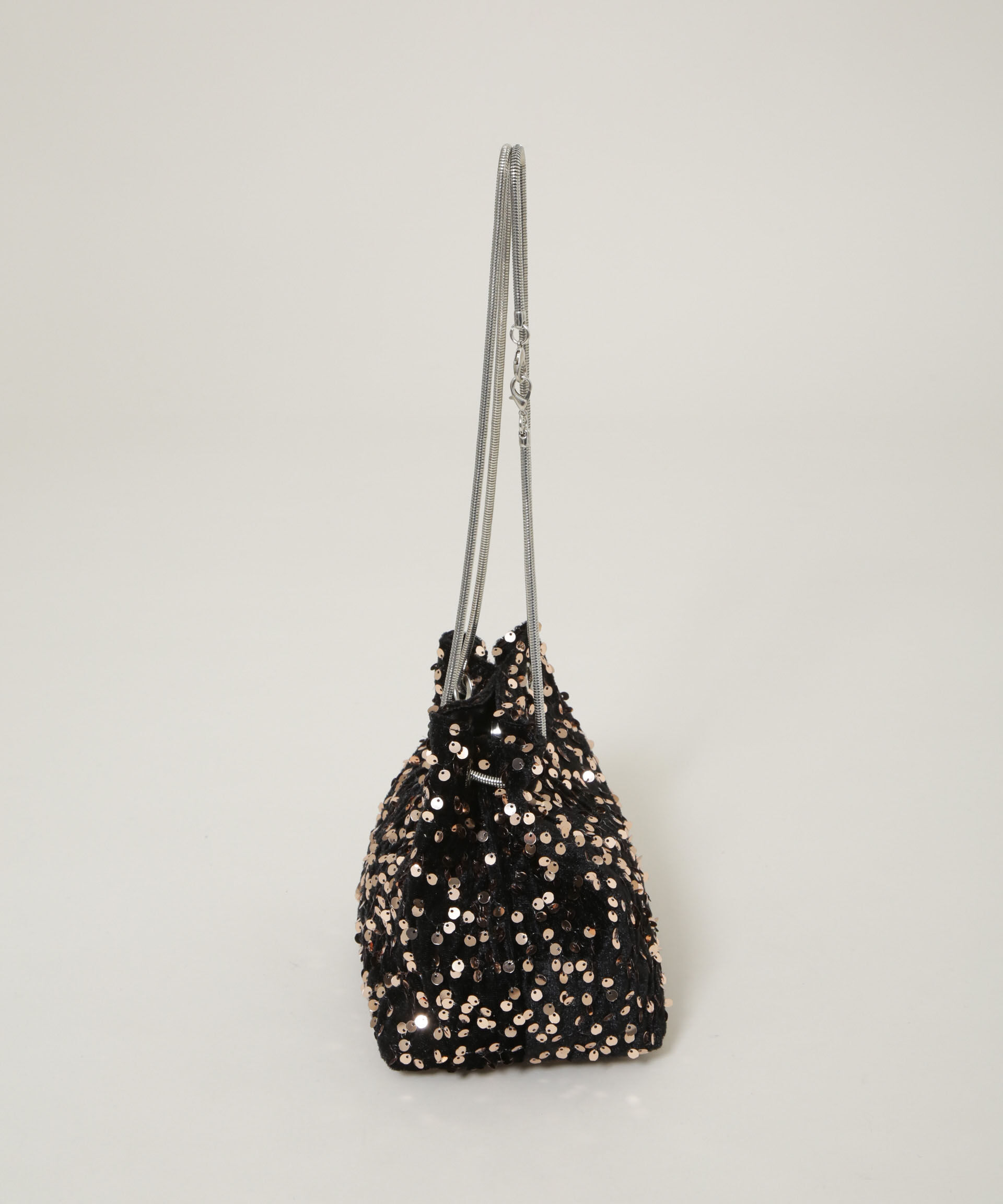 nano･universe「スパンコール巾着バッグ」|ショルダー・メッセンジャー|