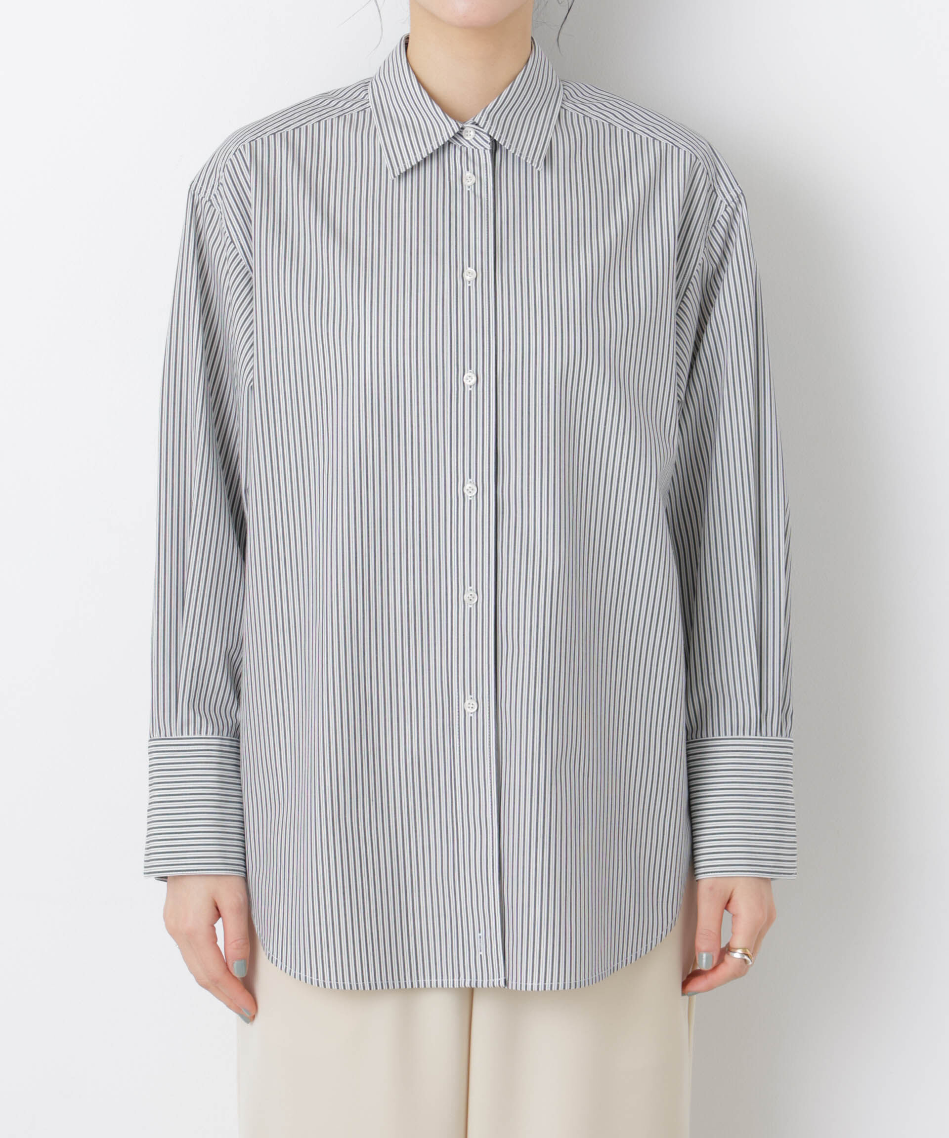 nano･universe「2wayオーバーシャツ」|シャツ・ブラウス|