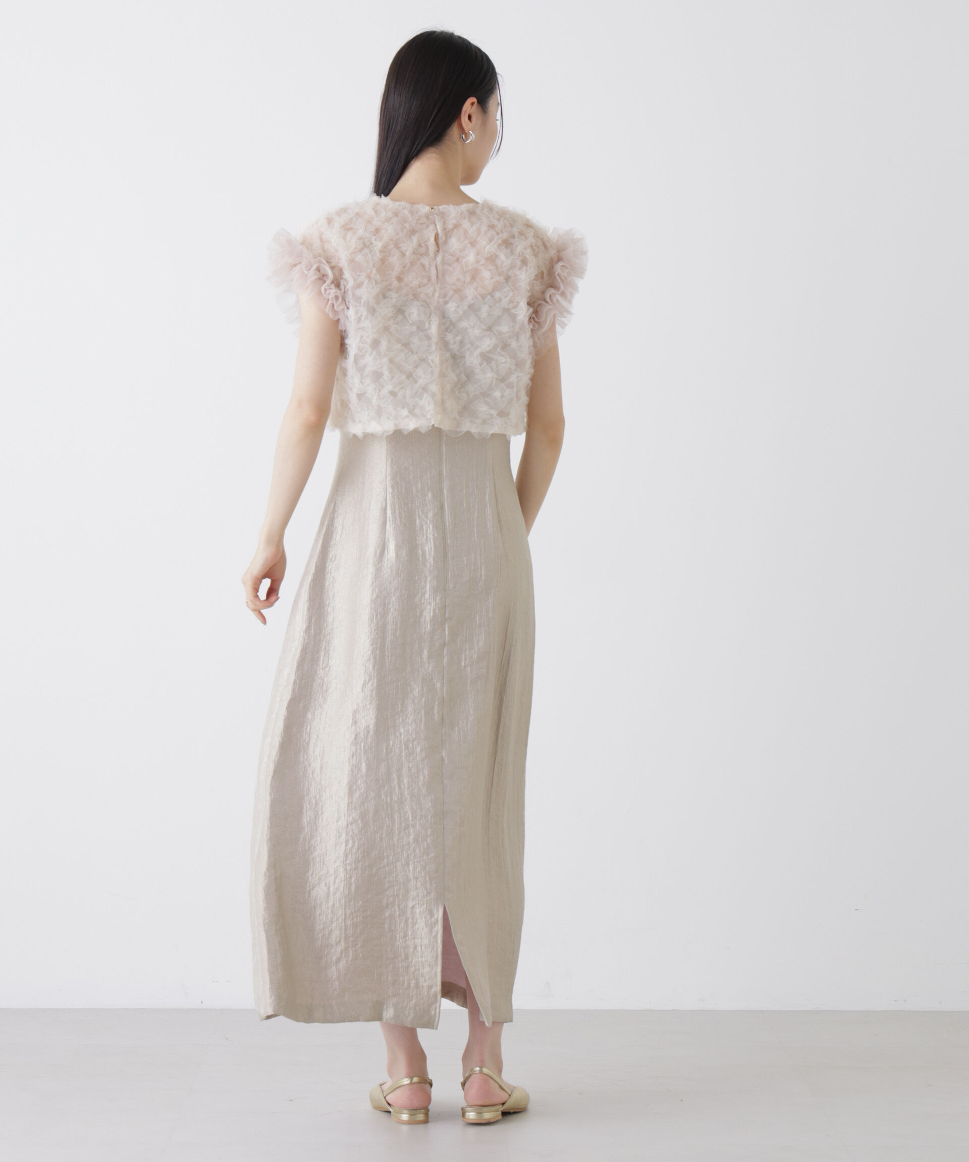 nano･universe「kaene/ボリュームブラウスセットドレス」|ワンピース|