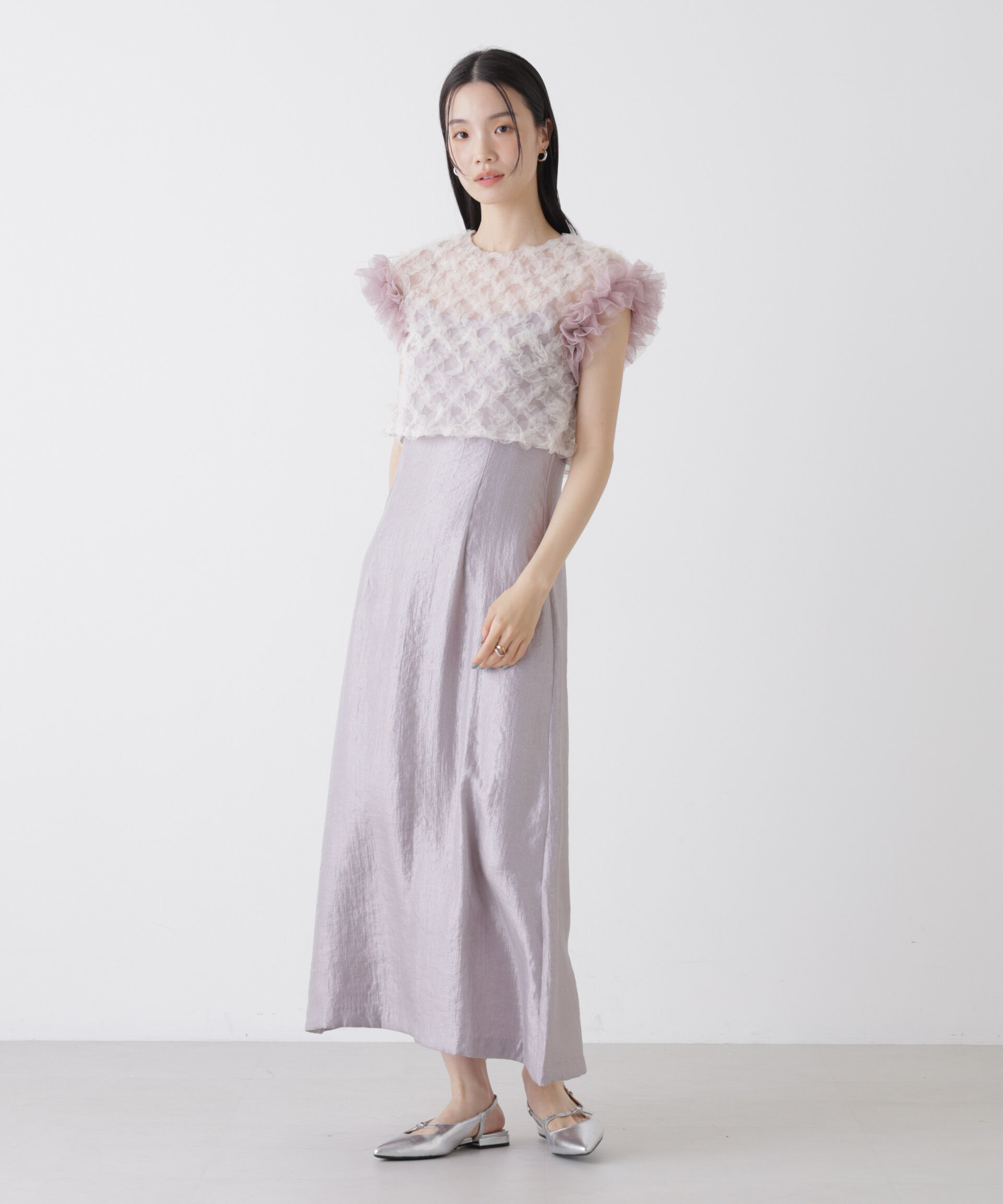 nano･universe「kaene/ボリュームブラウスセットドレス」|ワンピース|