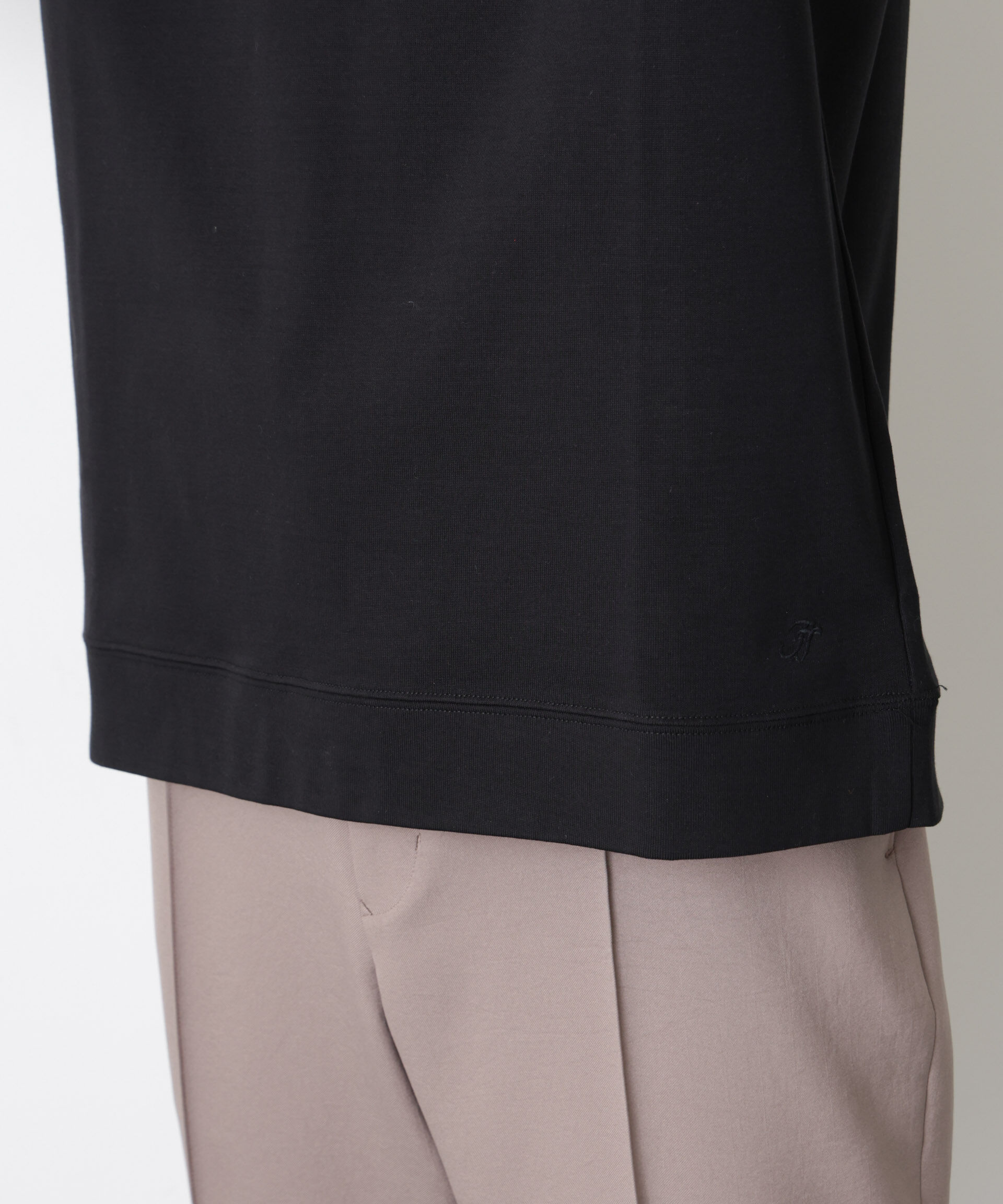 nano･universe「「FORMAL JERSEY」モックネックカットソー半袖」|Tシャツ・カットソー|