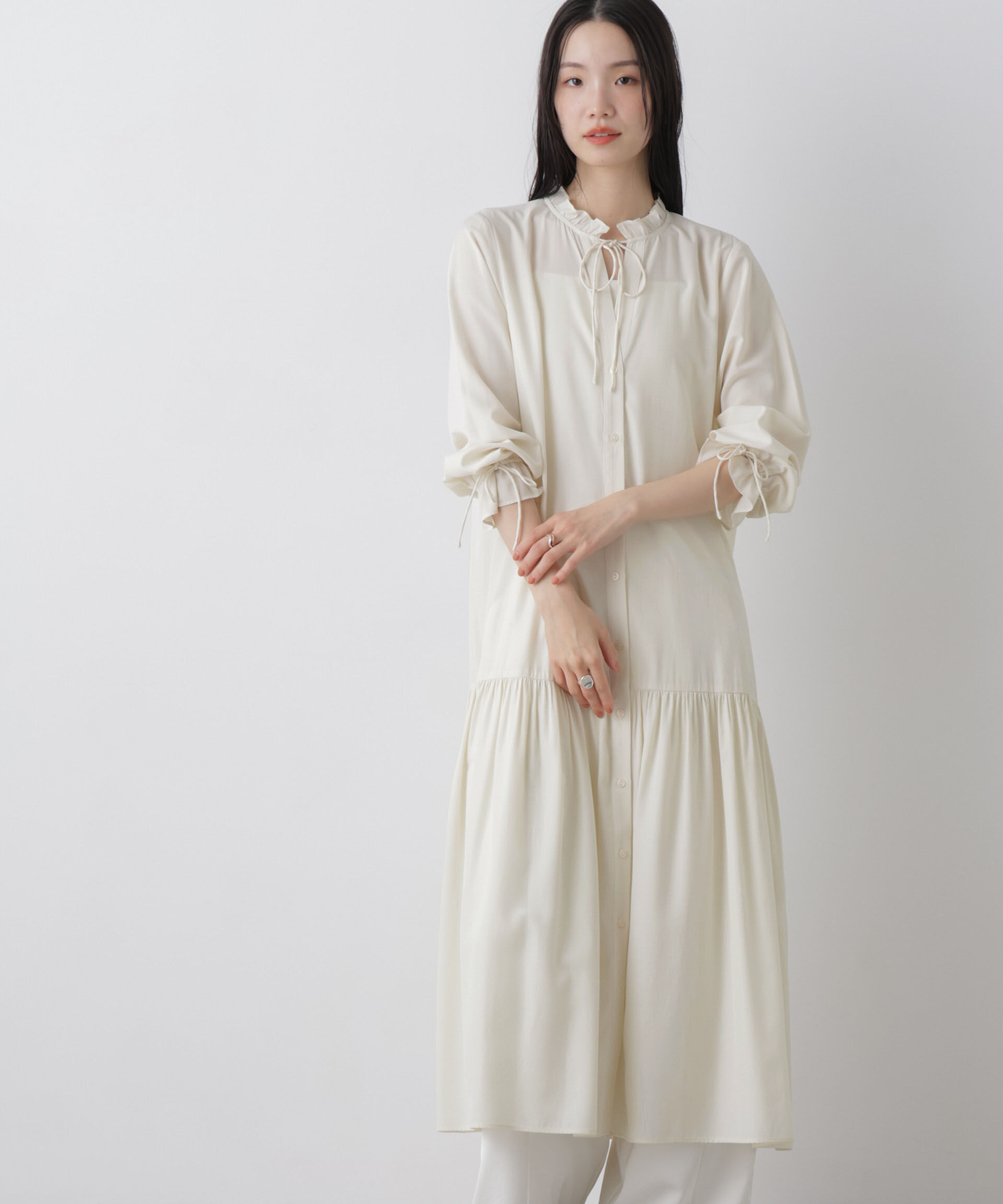 nano･universe「切り替えギャザーワンピース」|ワンピース|