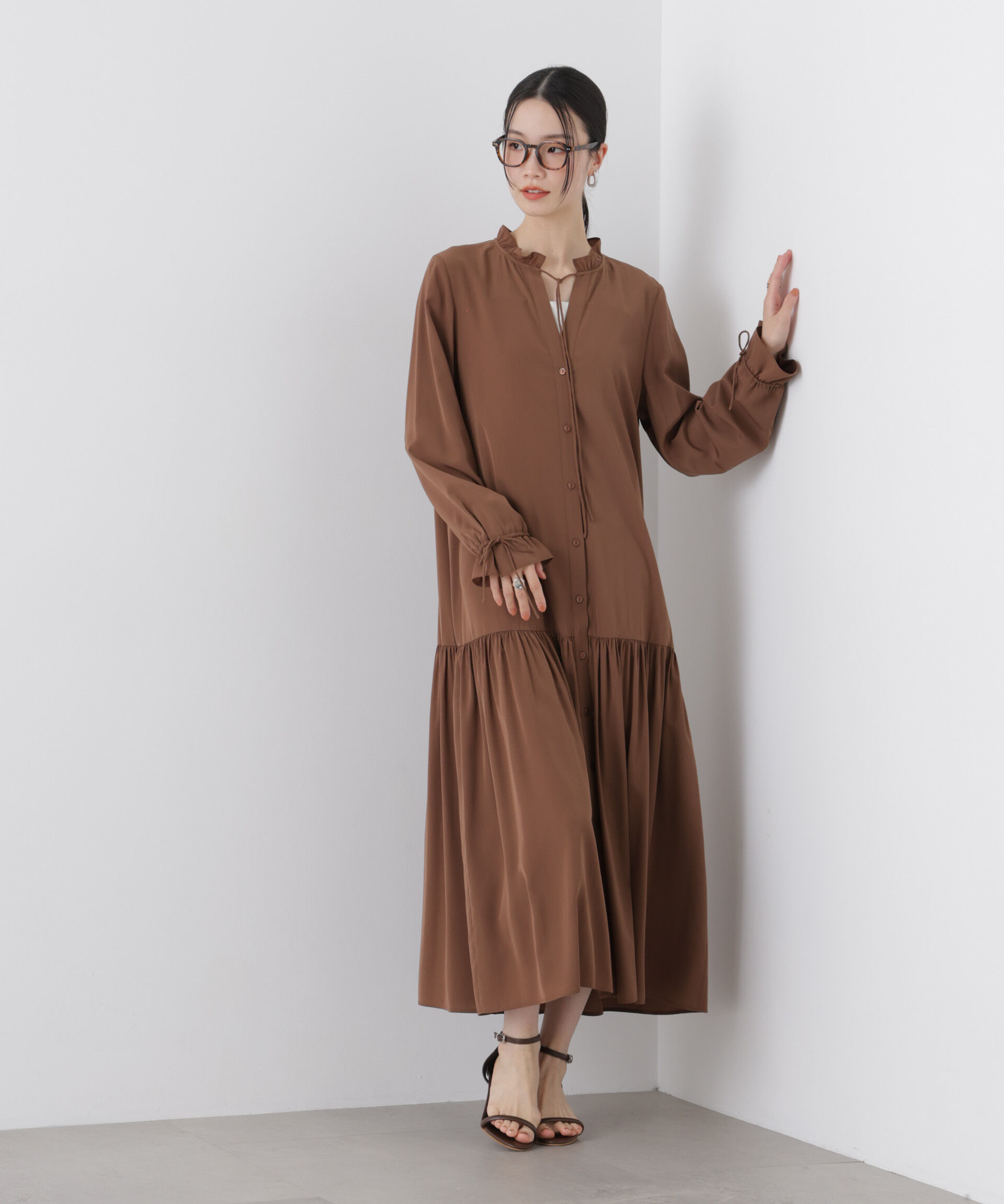 nano･universe「切り替えギャザーワンピース」|ワンピース|