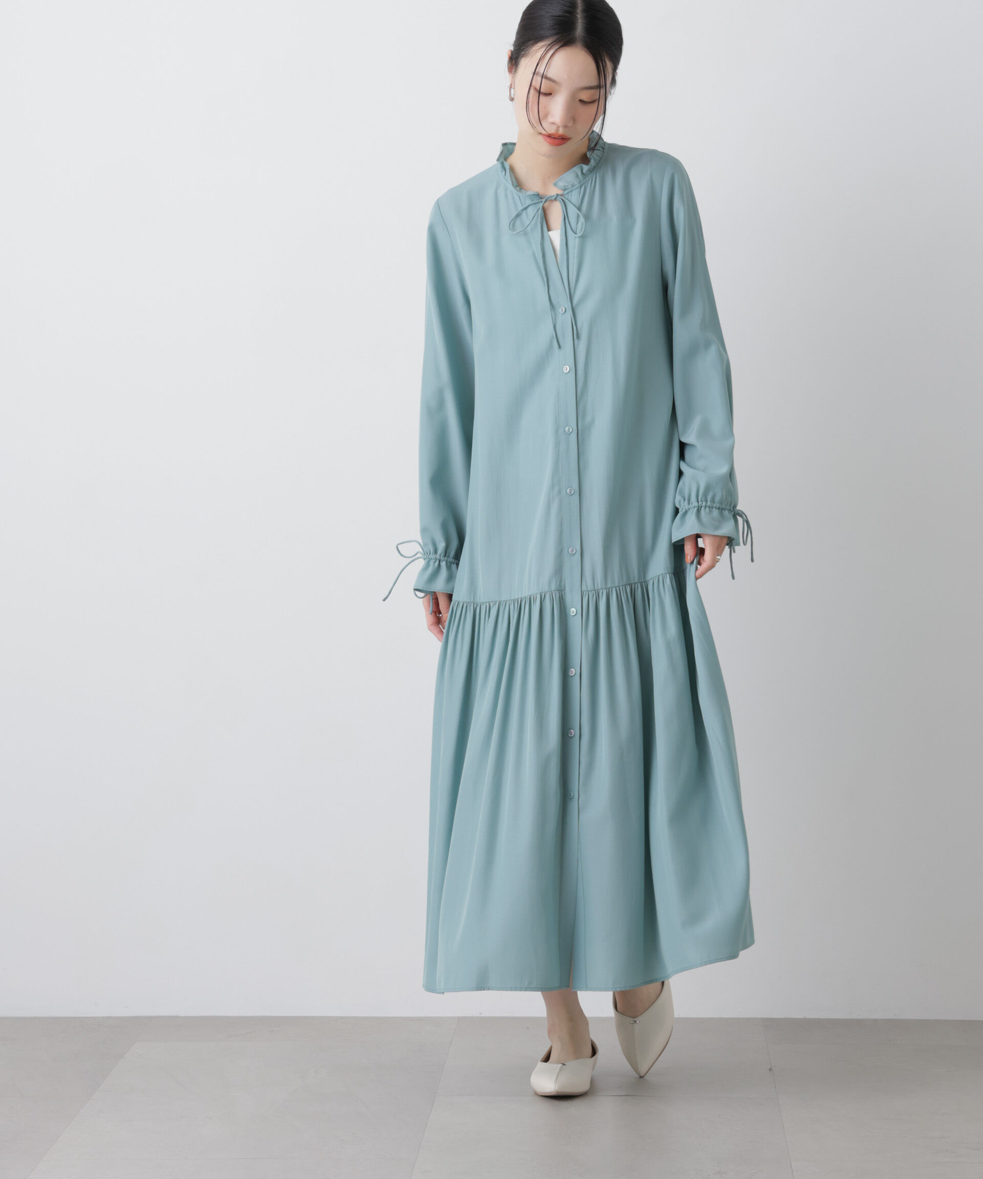 nano･universe「切り替えギャザーワンピース」|ワンピース|