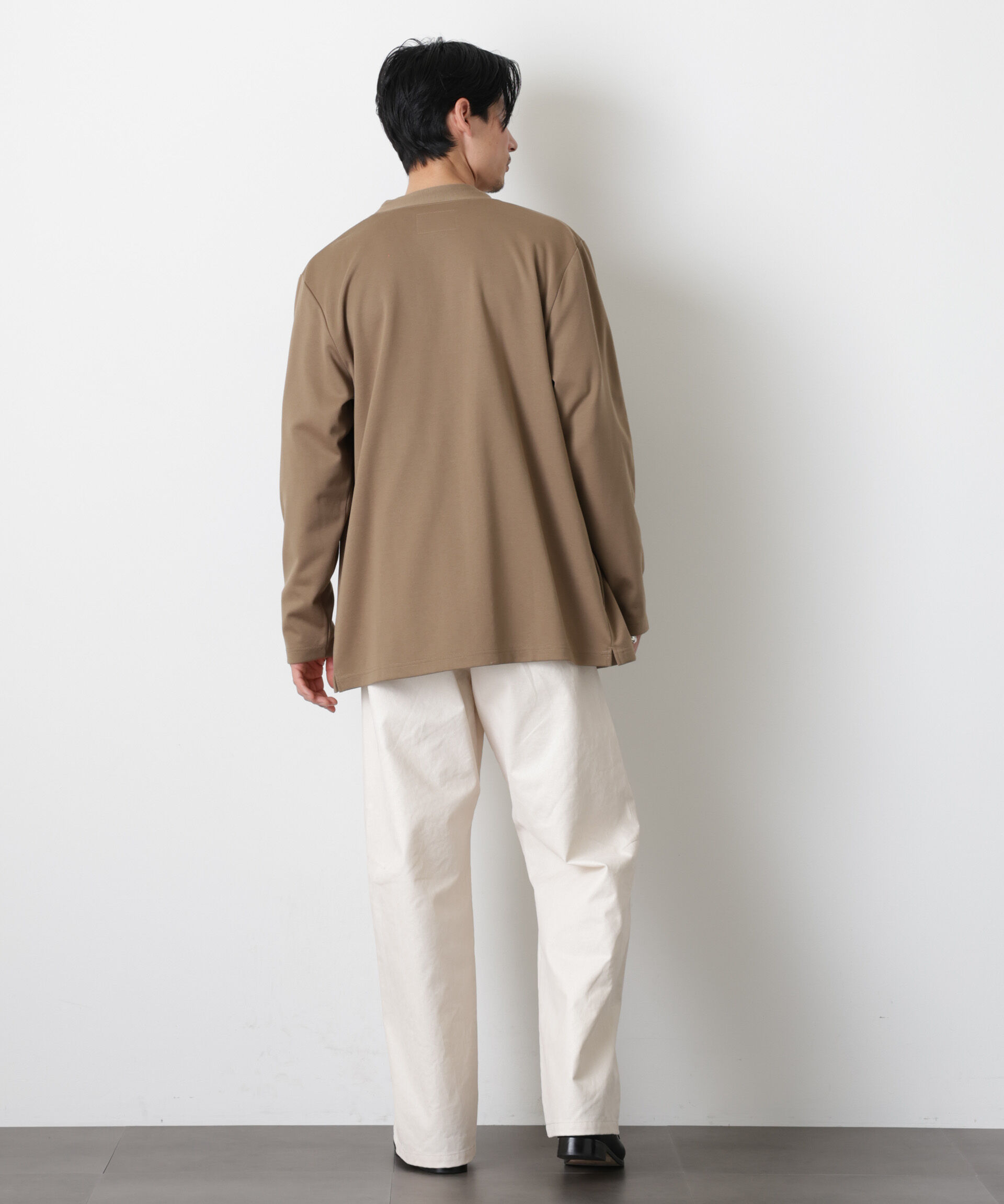 nano･universe「「モダンコンフォート」ダブルジャージー着流しカーディガン」|Tシャツ・カットソー|