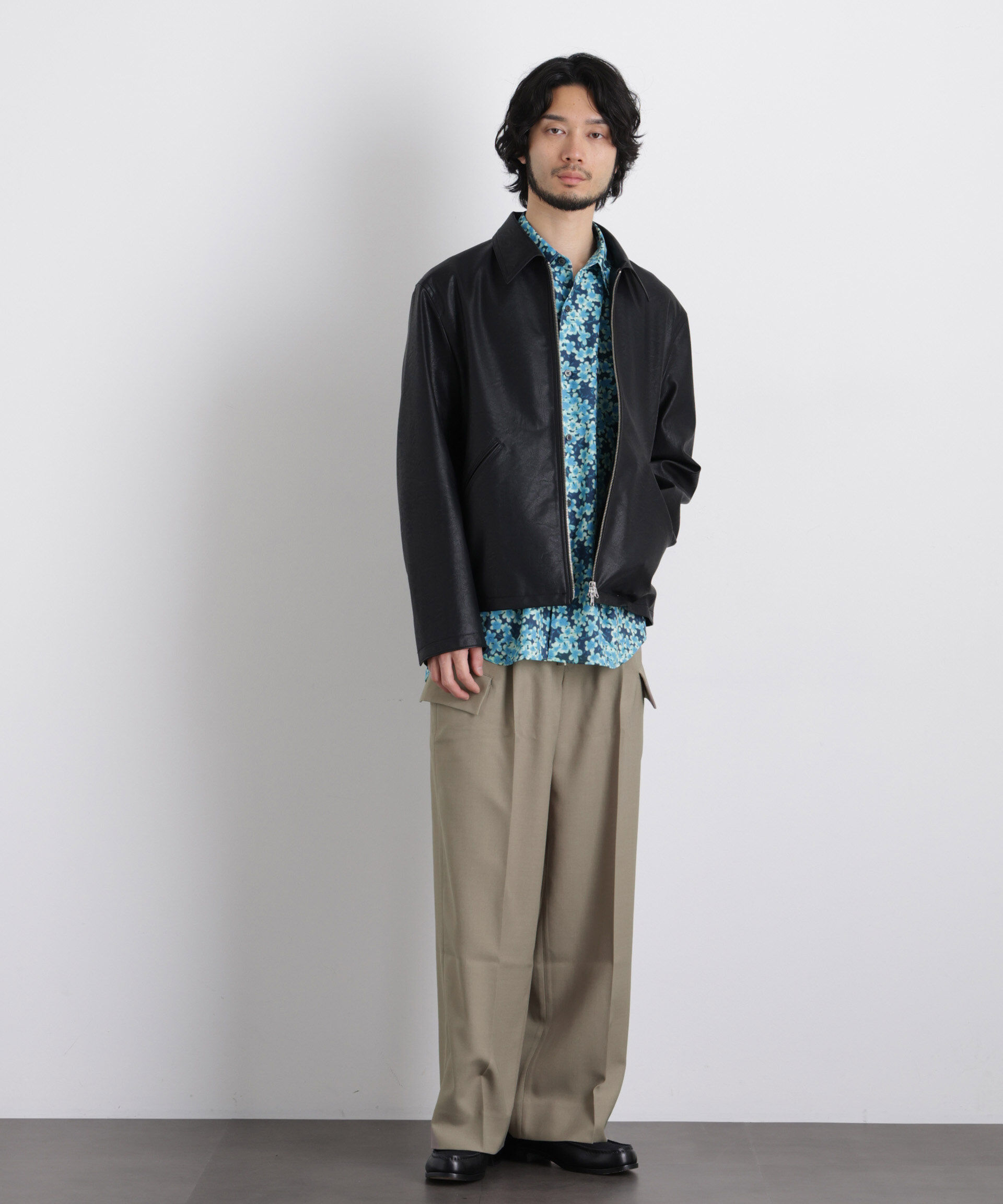 nano･universe「「Gavante」ドライギャバワイドカーゴパンツ」|チノ|