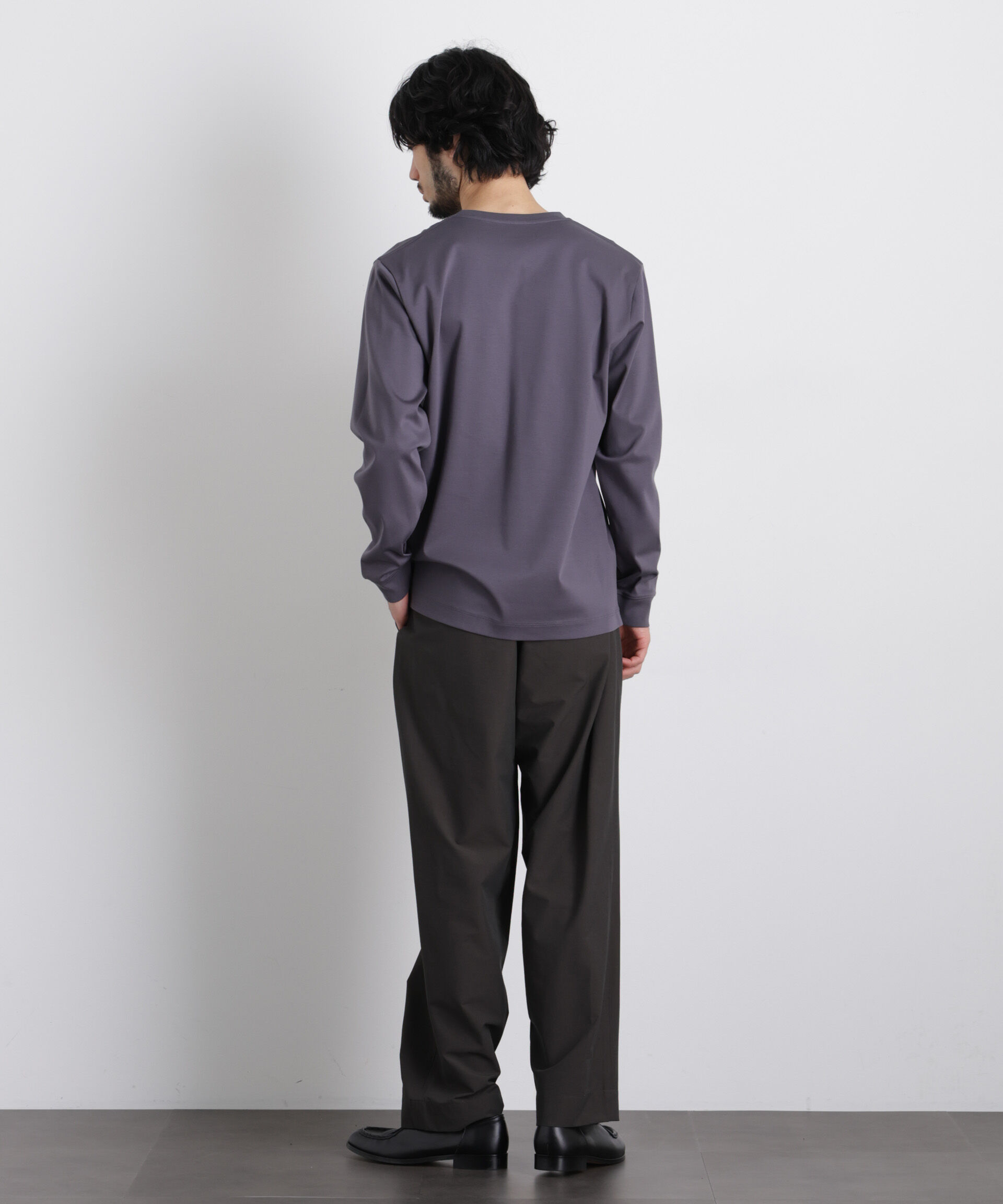 nano･universe「ストレッチワイド イージーパンツ」|チノ|