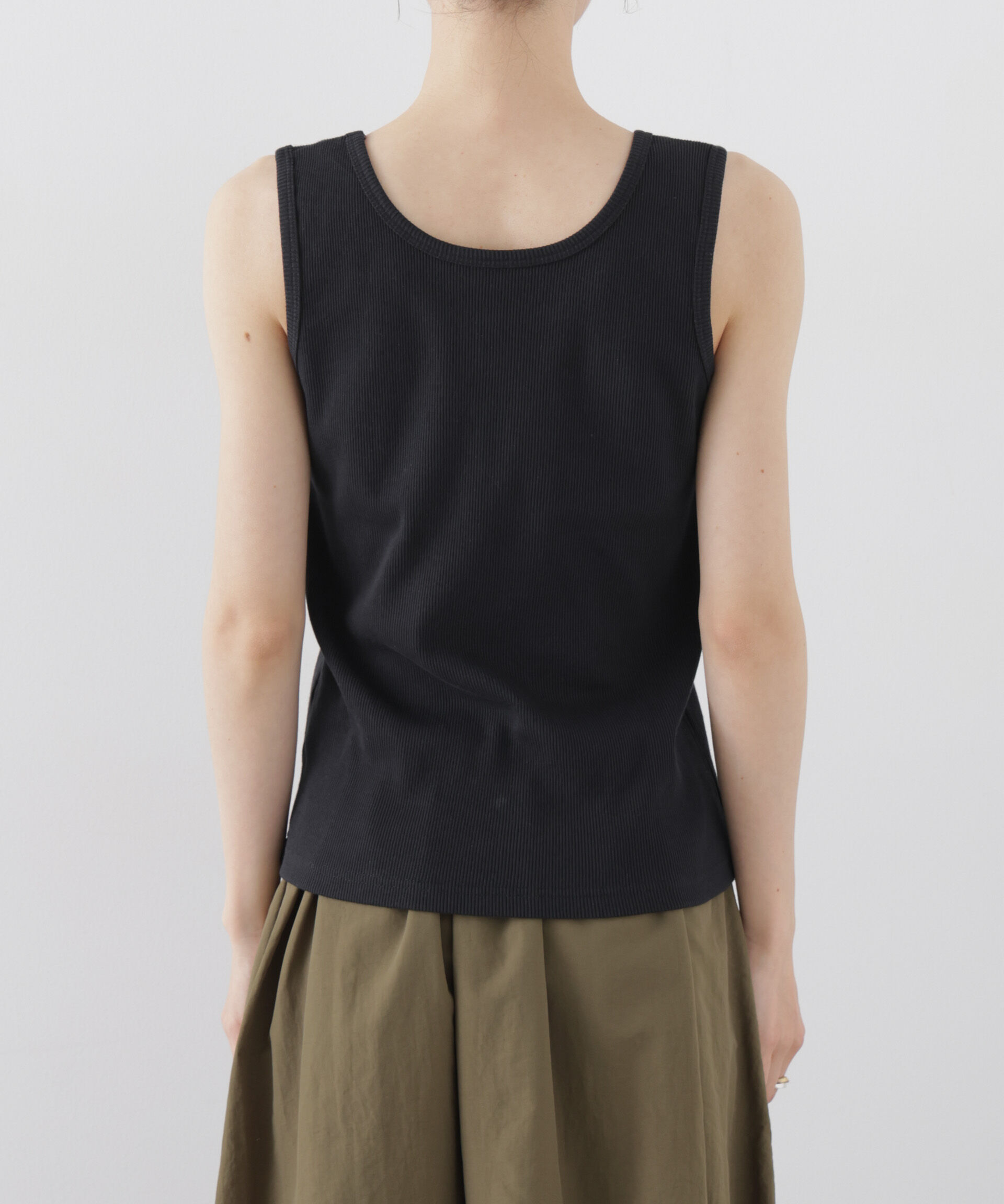 nano･universe「UVカット抗菌防臭吸水速乾イージーケアリブ タンクトップ」|Tシャツ・カットソー|