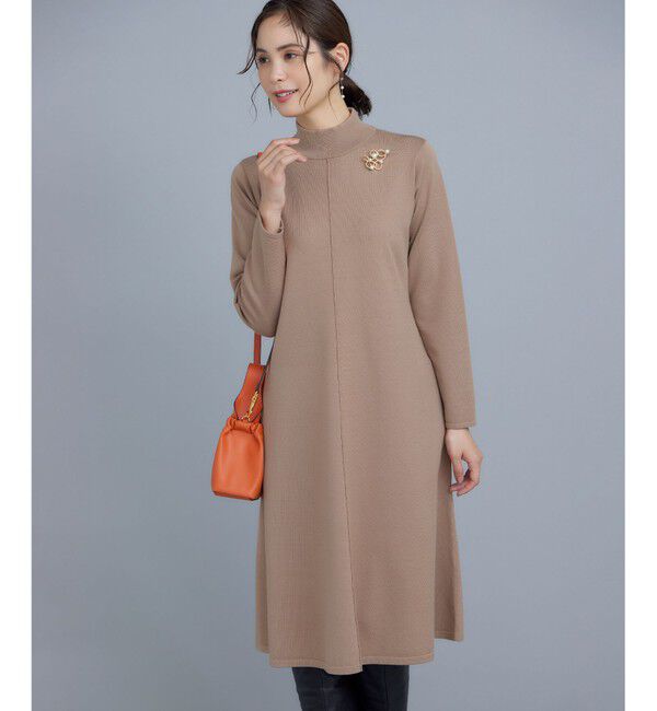 組曲「ELENAリラクシーニットワンピース」|ワンピース|ベージュ系