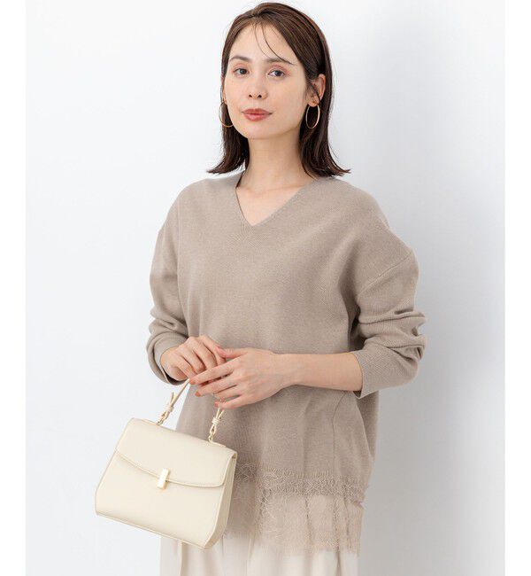 組曲「レースモチーフニットプルオーバー」|ニット・セーター|