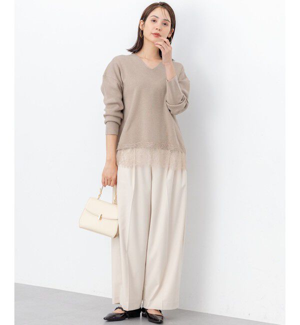 組曲「レースモチーフニットプルオーバー」|ニット・セーター|