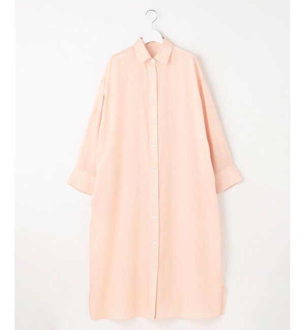 自由区「【洗える】テンセルリネンシャツワンピース」|ワンピース|