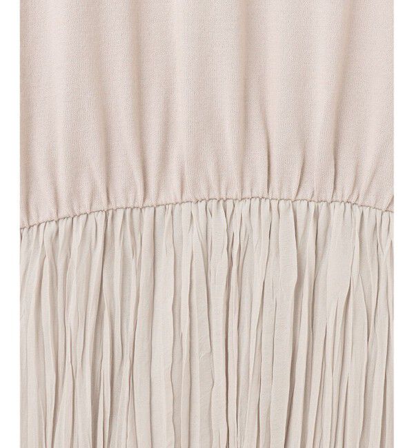 自由区「ジョーゼットプリーツコンビ ワンピース」|ワンピース|