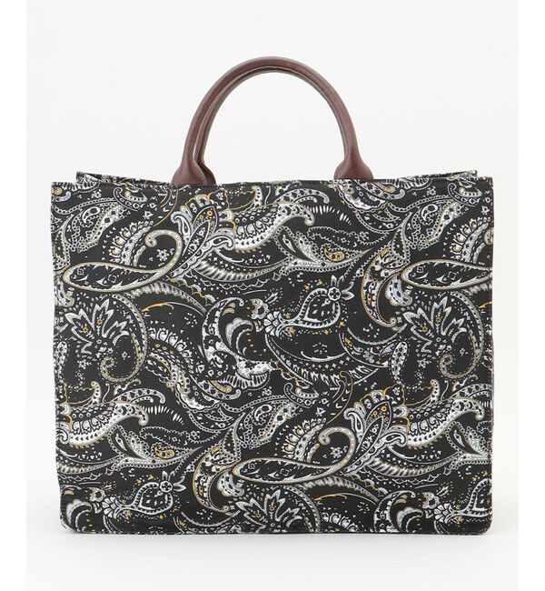 自由区「【カタログ掲載】ペイズリープリント トートバッグ」|トートバッグ|ネイビー
