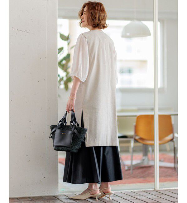 23区「【CLASSY.6月号掲載/洗える】リネンレーヨンストレッチ ジレ」|その他|