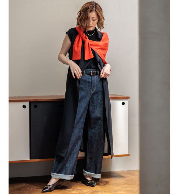 23区「【洗える】ヴィスコースストレッチ ドルマンスリーブ カーディガン」|カーディガン|