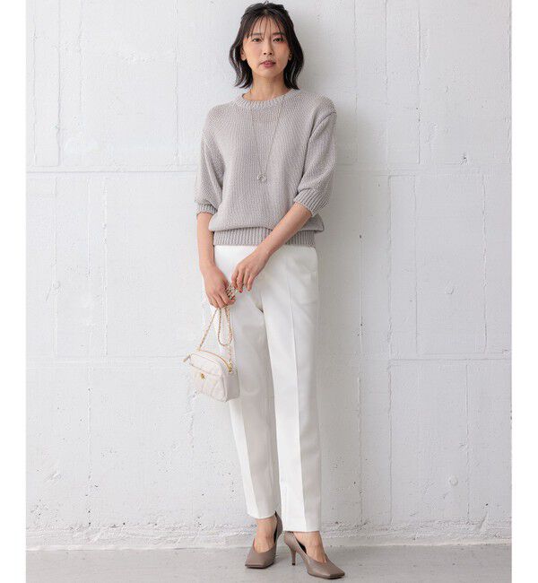 23区「【洗える】ルレックスバルキー ラメニット」|ニット・セーター|