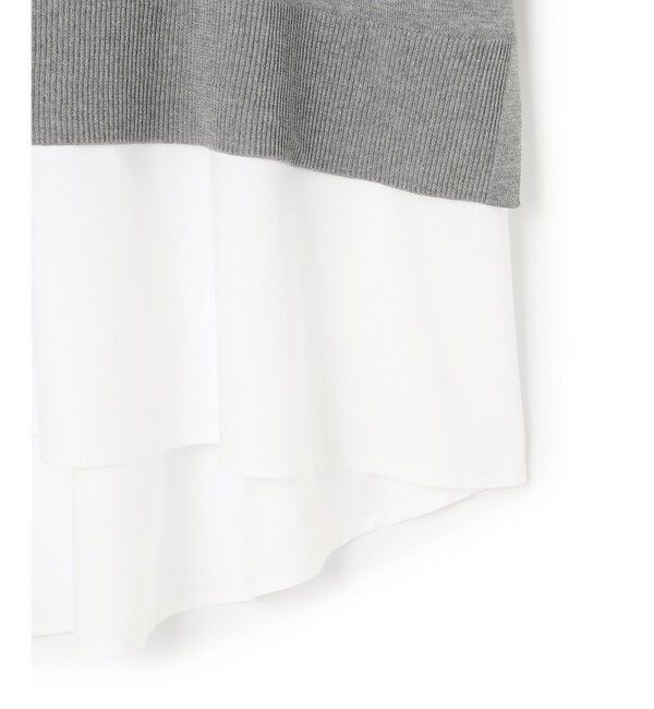 23区「【洗える】シャツ コンビネーション ニット」|ニット・セーター|