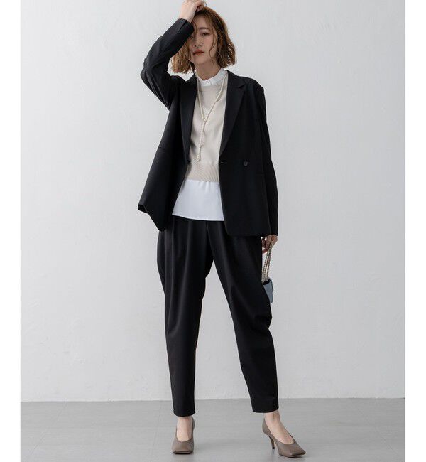 23区「【洗える】シャツ コンビネーション ニット」|ニット・セーター|