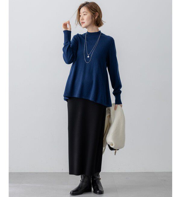 23区「【洗える】ピュアカシミヤ フレア ニット」|ニット・セーター|