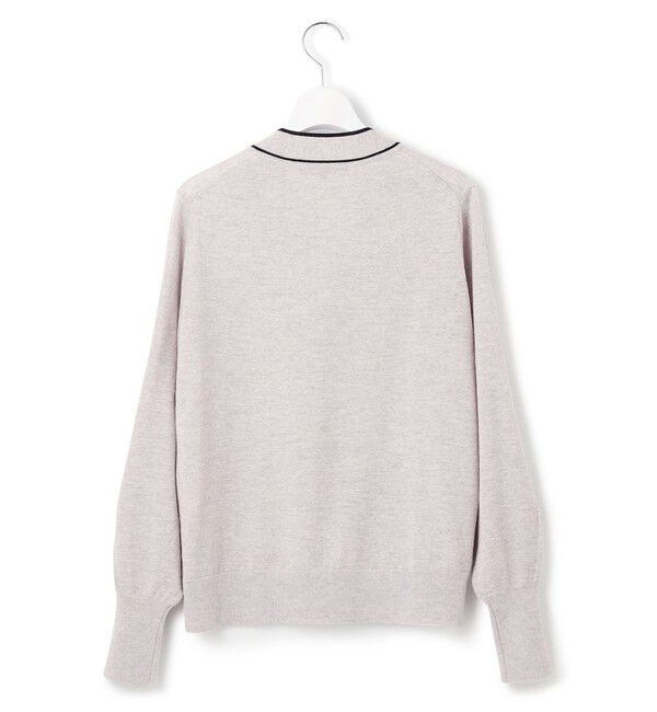 23区「【洗える】ウーステッドウール ボウタイ ニット」|ニット・セーター|